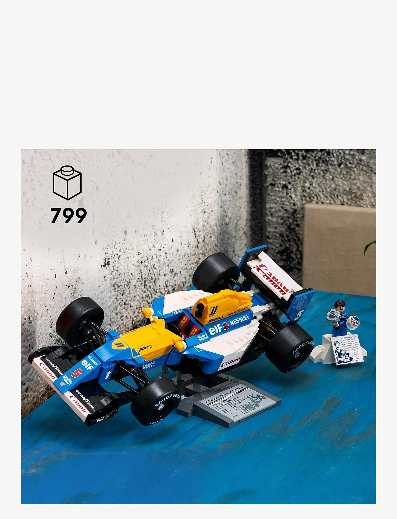 LEGO - Icons Williams Racing FW14B & Nigel Mansell Home Office Desk Decor 10353 - lego adults welcome - multi - 1