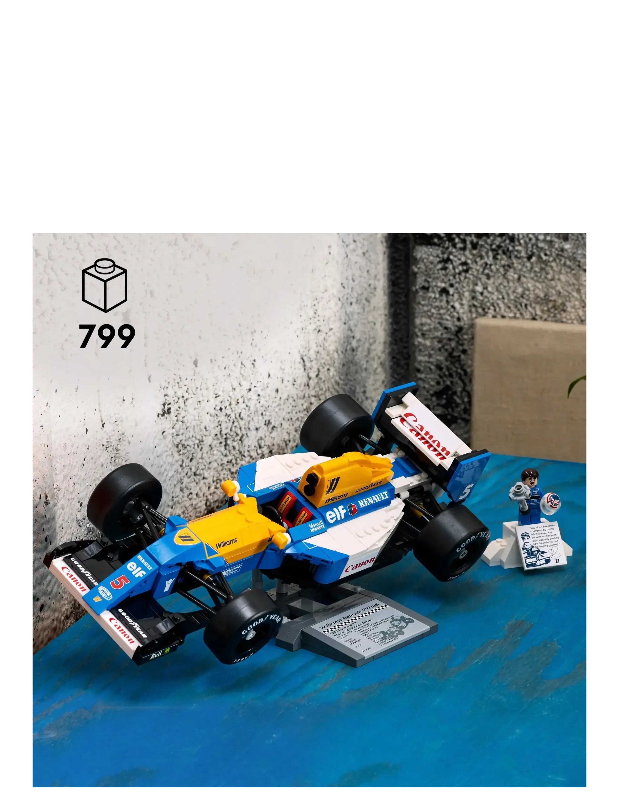 LEGO - Icons Williams Racing FW14B & Nigel Mansell Home Office Desk Decor 10353 - verjaardagscadeaus - multi - 1