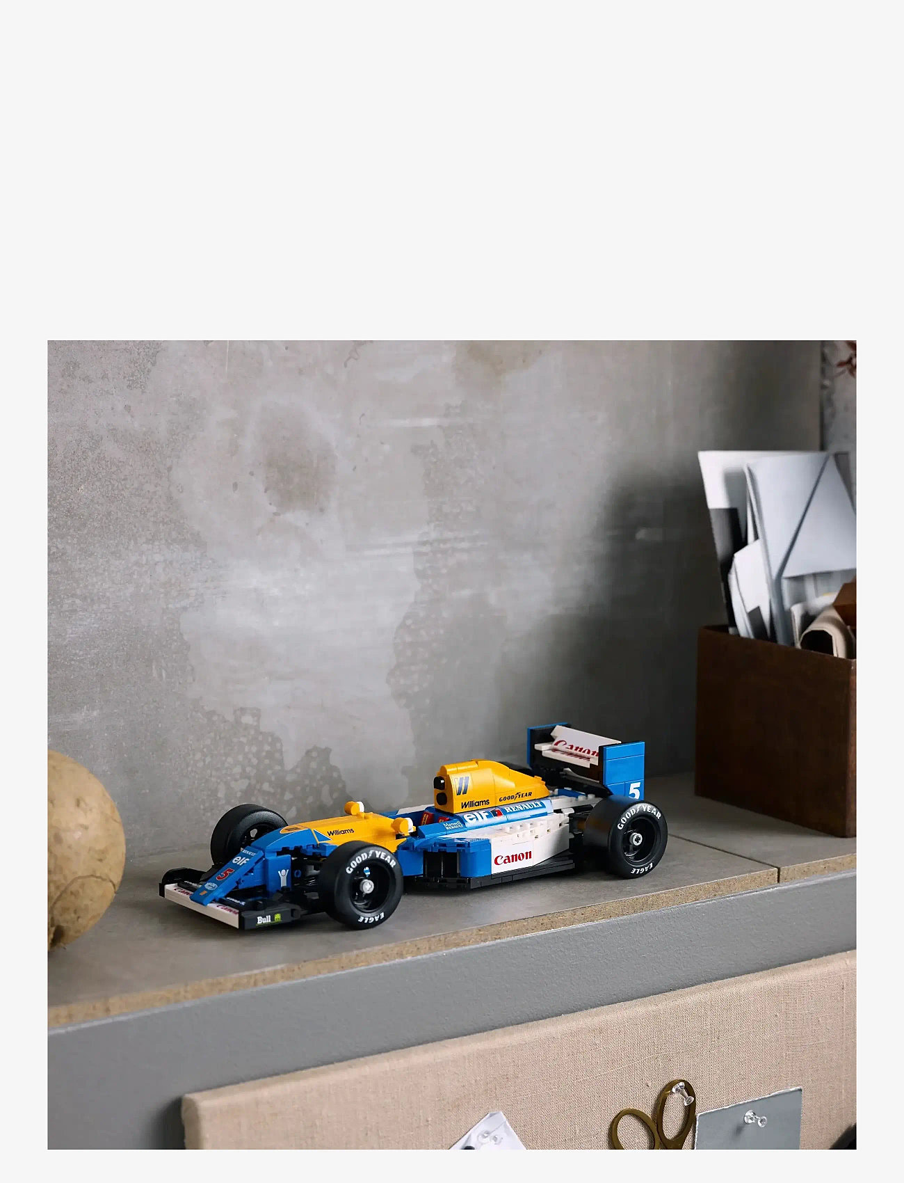 LEGO - Icons Williams Racing FW14B & Nigel Mansell Home Office Desk Decor 10353 - lego adults welcome - multi - 4