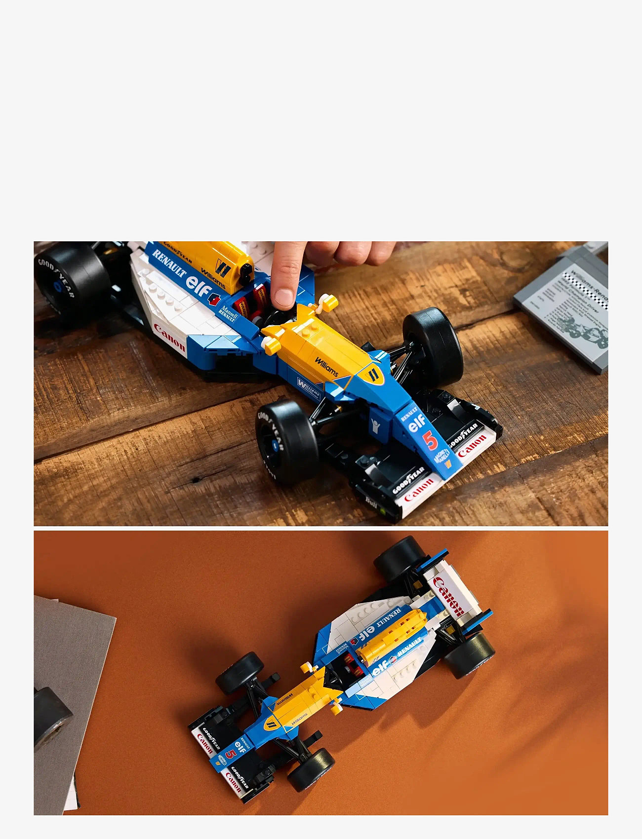 LEGO - Icons Williams Racing FW14B & Nigel Mansell Home Office Desk Decor 10353 - lego adults welcome - multi - 5