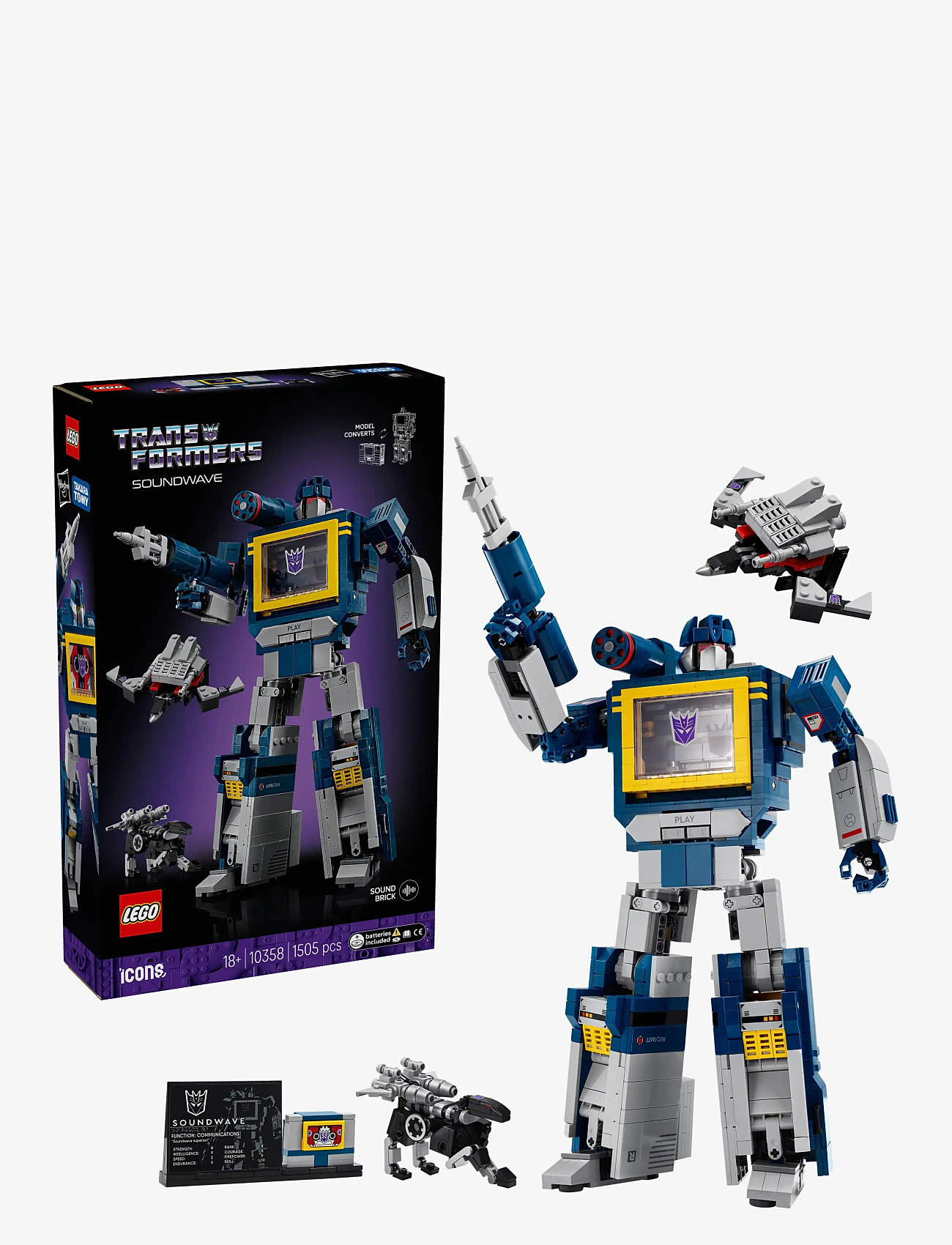 LEGO - Icons Transformers: Soundwave Model Kit Building Set for Adults 10358 - lego adults welcome - multi - 0