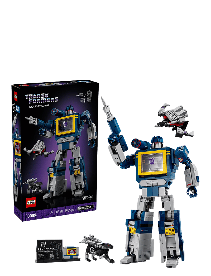 LEGO - Icons Transformers: Soundwave Model Kit Building Set for Adults 10358 - lego adults welcome - multi - 0