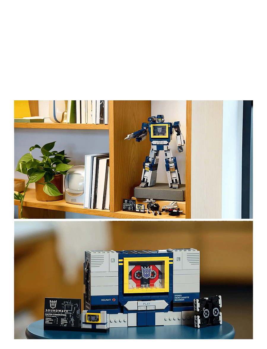 LEGO - Icons Transformers: Soundwave Model Kit Building Set for Adults 10358 - lego adults welcome - multi - 5