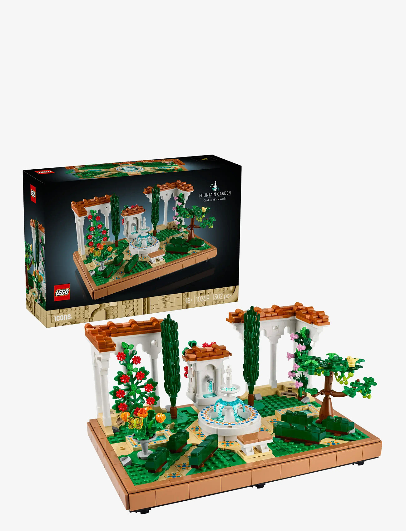 LEGO Icons Fountain Garden Home And Office Decor, Building Set For Adults  10359 (LGO10359) LEGO® Icons
