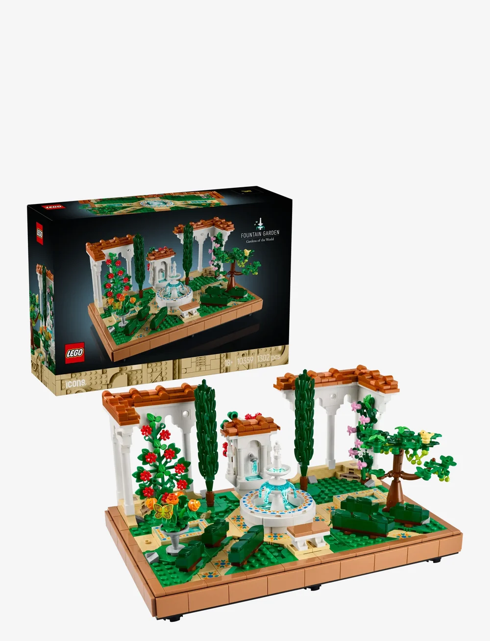 LEGO - Icons Fountain Garden Home and Office Decor, Building Set for Adults 10359 - lego adults welcome - multi - 0