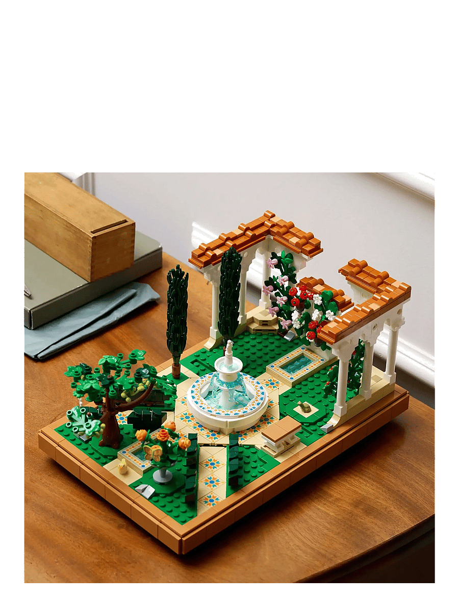 LEGO - Icons Fountain Garden Home and Office Decor, Building Set for Adults 10359 - birthday gifts - multi - 4