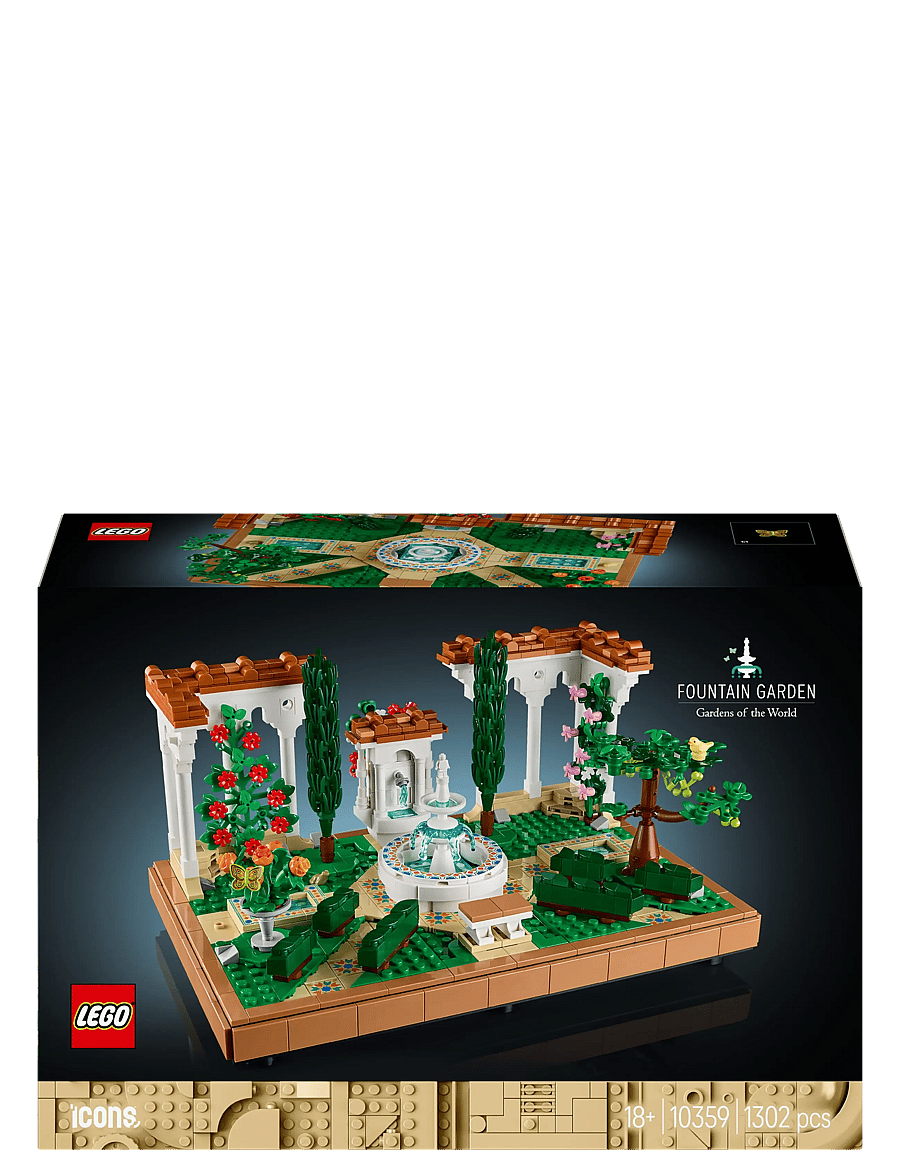 LEGO - Icons Fountain Garden Home and Office Decor, Building Set for Adults 10359 - birthday gifts - multi - 5