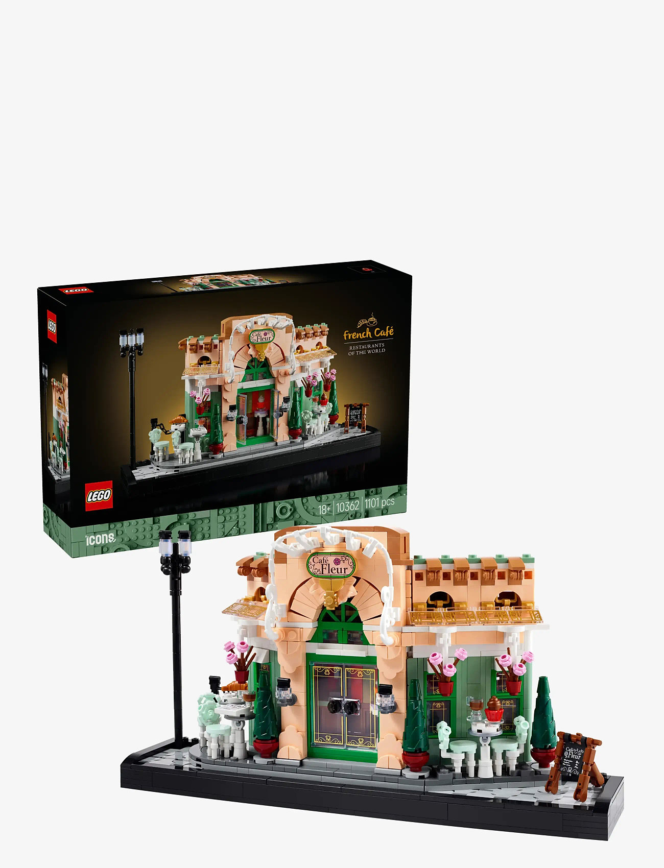 LEGO - Icons French Café Paris Bookshelf Decor 10362 - julklappar till barnen - multi - 0