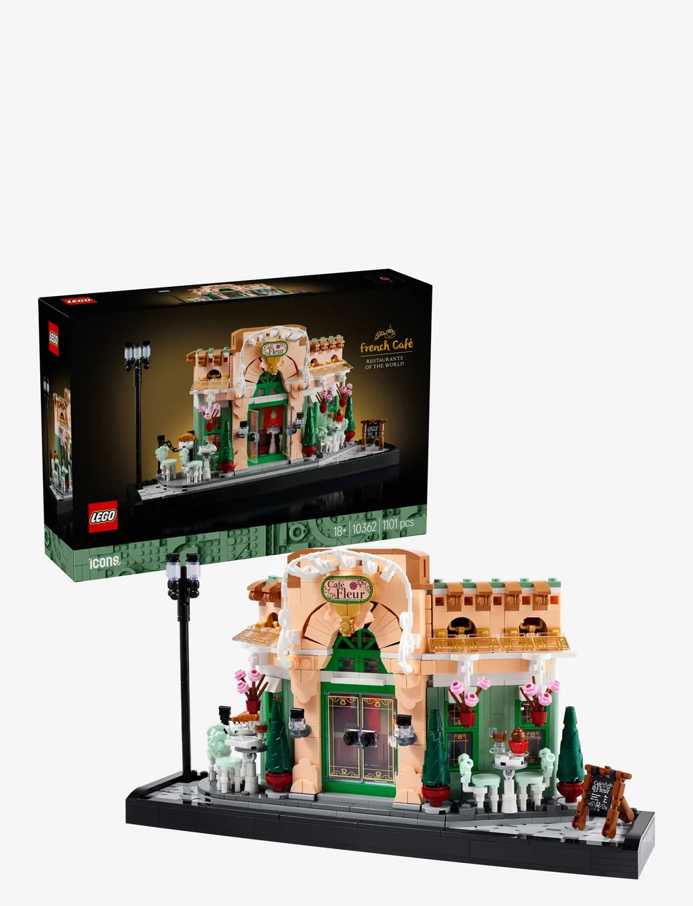 LEGO - Icons French Café Paris Bookshelf Decor 10362 - lego adults welcome - multi - 0