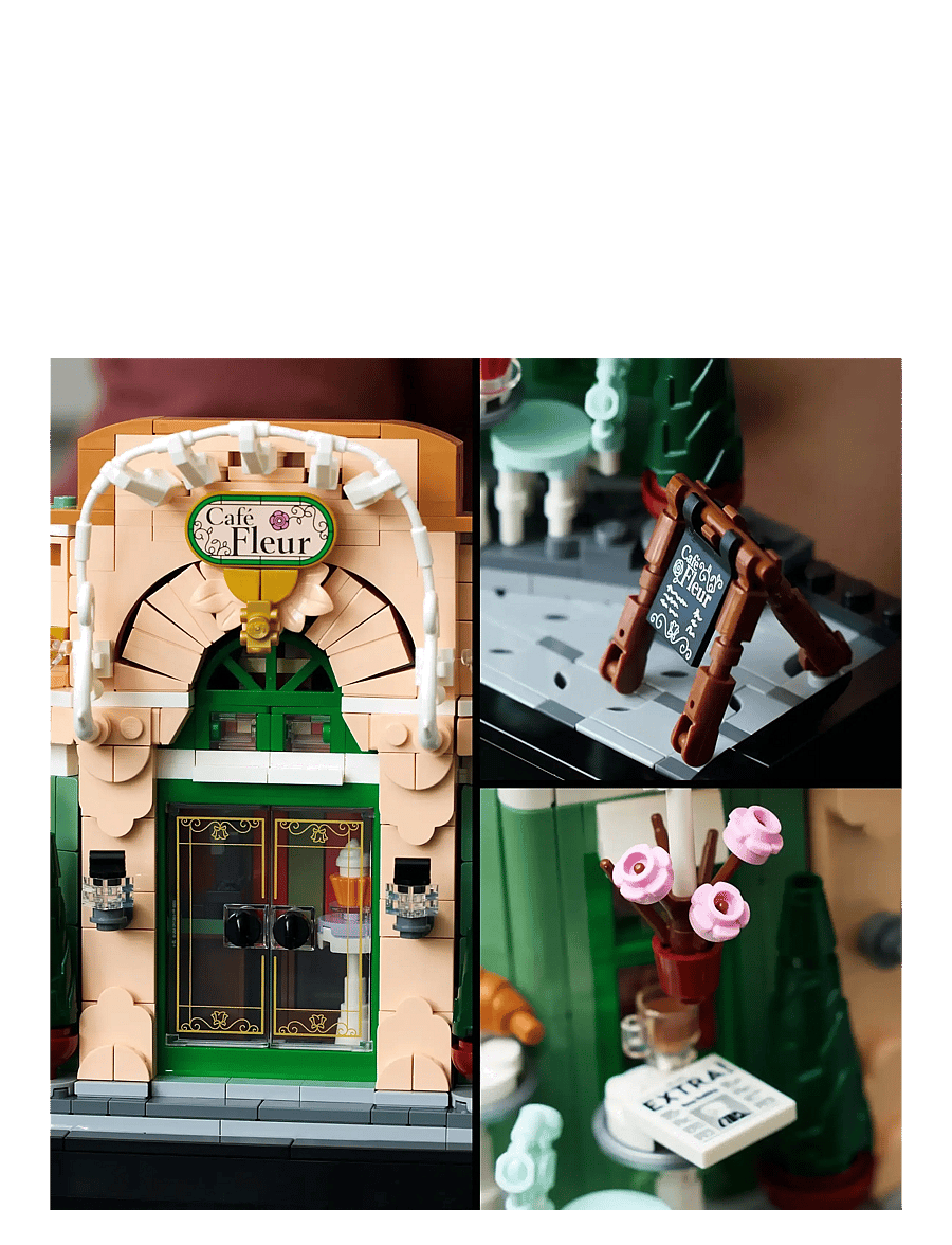 LEGO - Icons French Café Paris Bookshelf Decor 10362 - sünnipäevakingitused - multi - 3