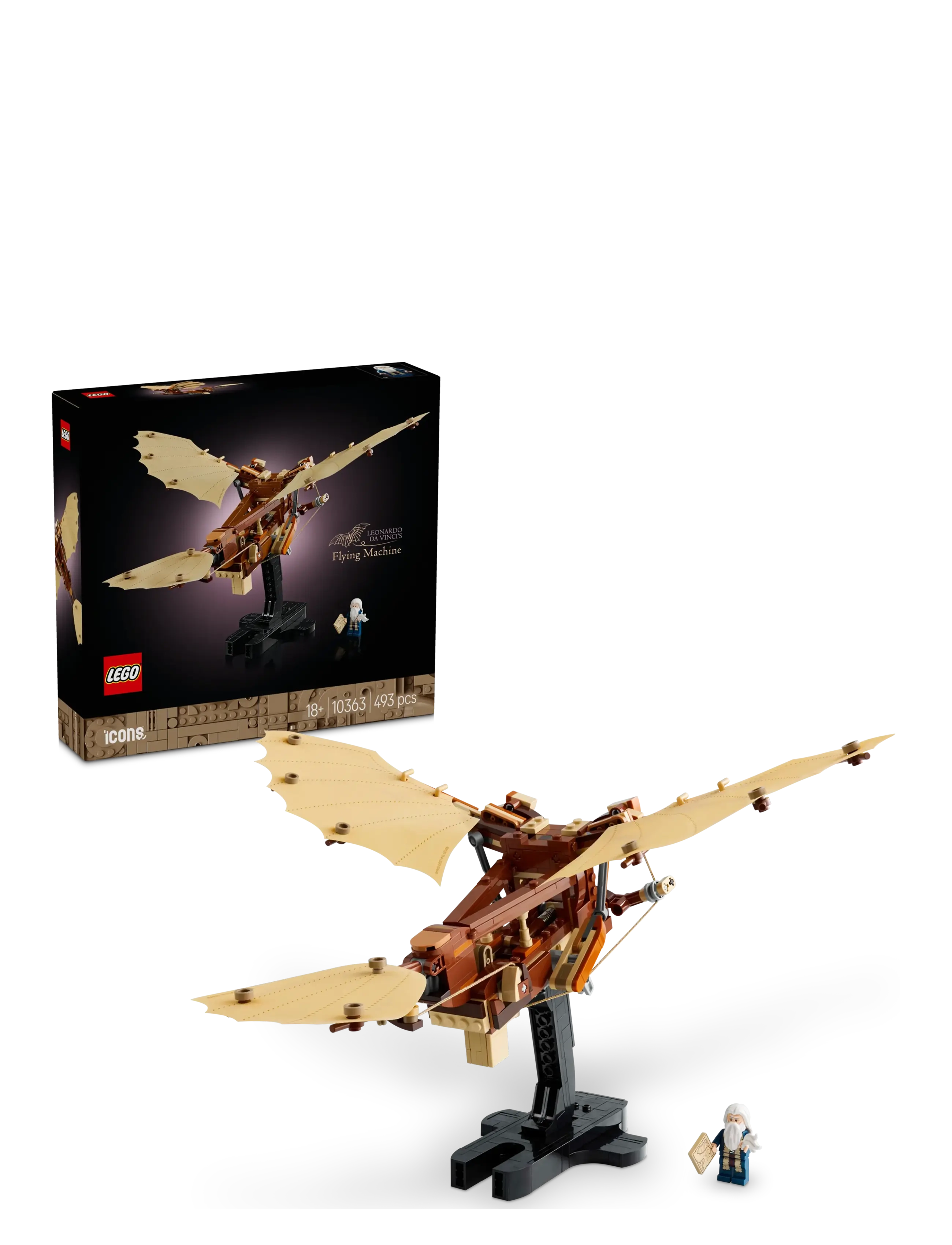 LEGO Leonardo Da Vincis Flyvemaskine 10363 Patterned - One Size - Kinder
