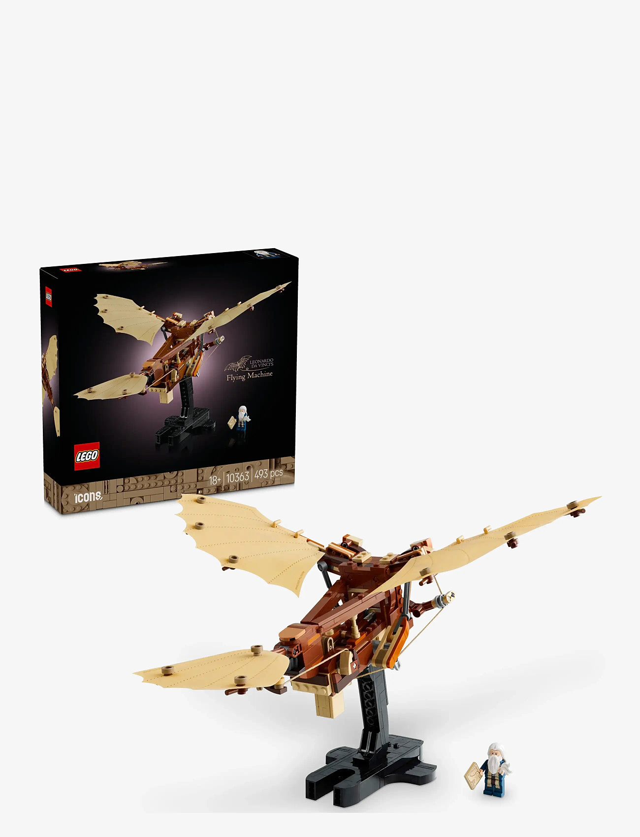 LEGO - Icons Leonardo da Vinci’s Flying Machine Desk Decor Set for Adults 10363 - geburtstagsgeschenke - multi - 0