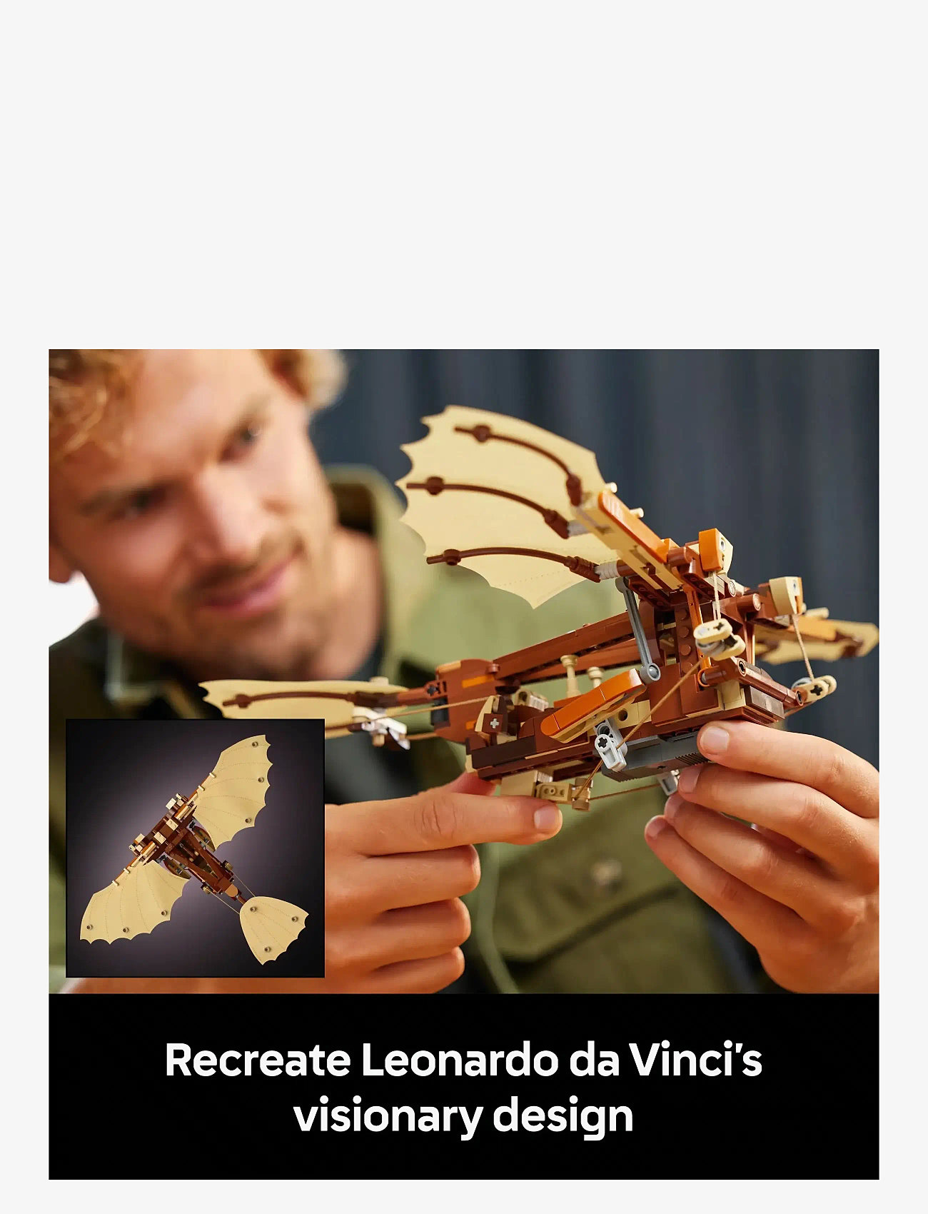 LEGO - Icons Leonardo da Vinci’s Flying Machine Desk Decor Set for Adults 10363 - geburtstagsgeschenke - multi - 4