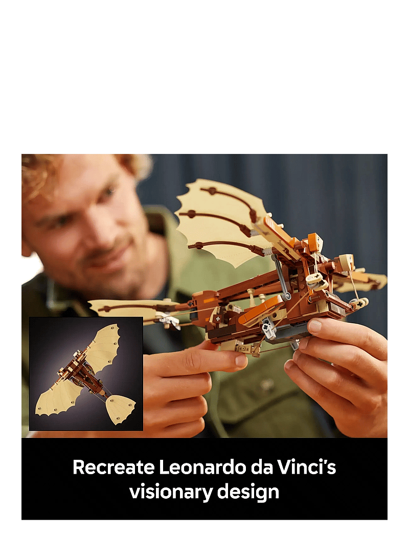 LEGO - Icons Leonardo da Vinci’s Flying Machine Desk Decor Set for Adults 10363 - geburtstagsgeschenke - multi - 4