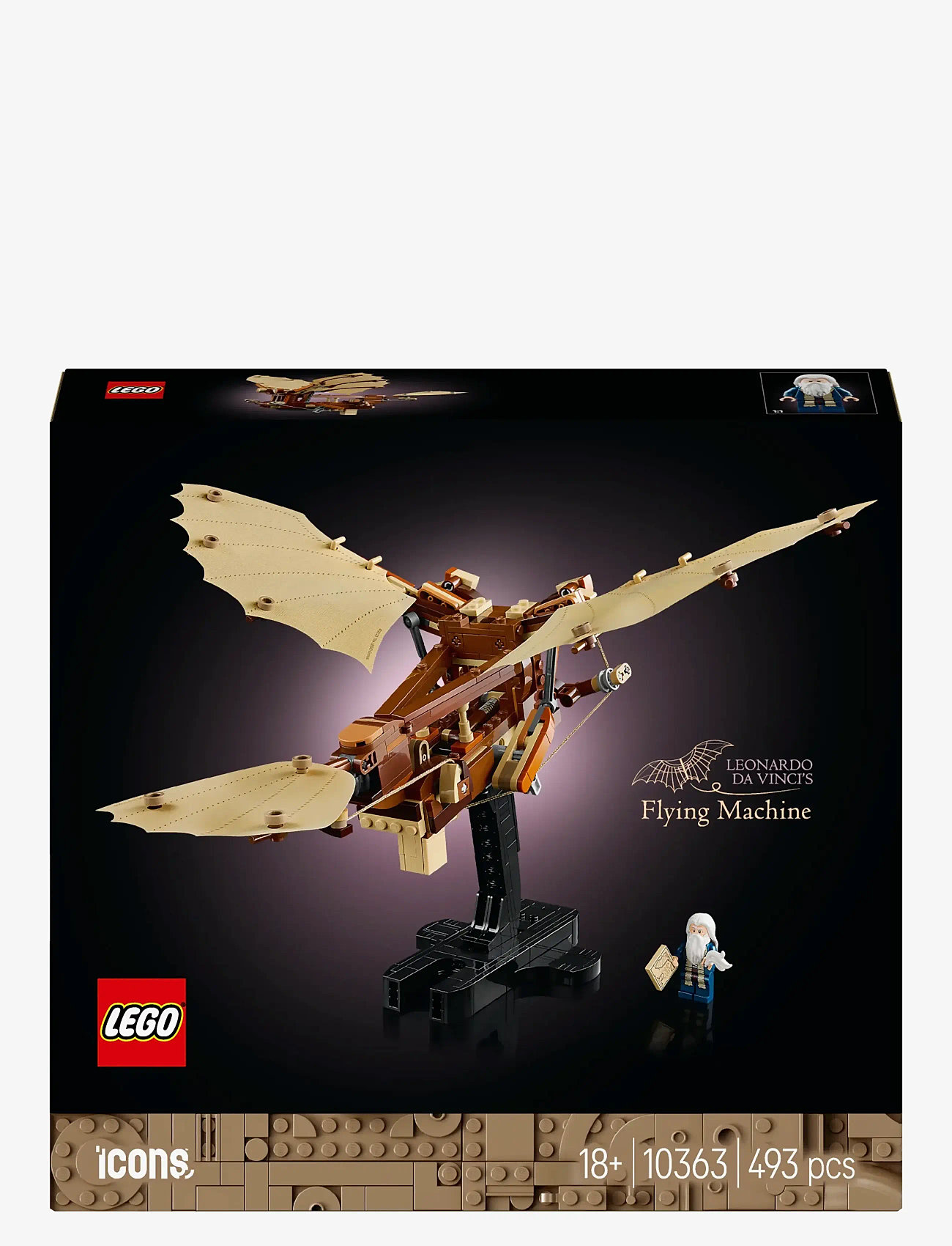LEGO - Icons Leonardo da Vinci’s Flying Machine Desk Decor Set for Adults 10363 - geburtstagsgeschenke - multi - 5