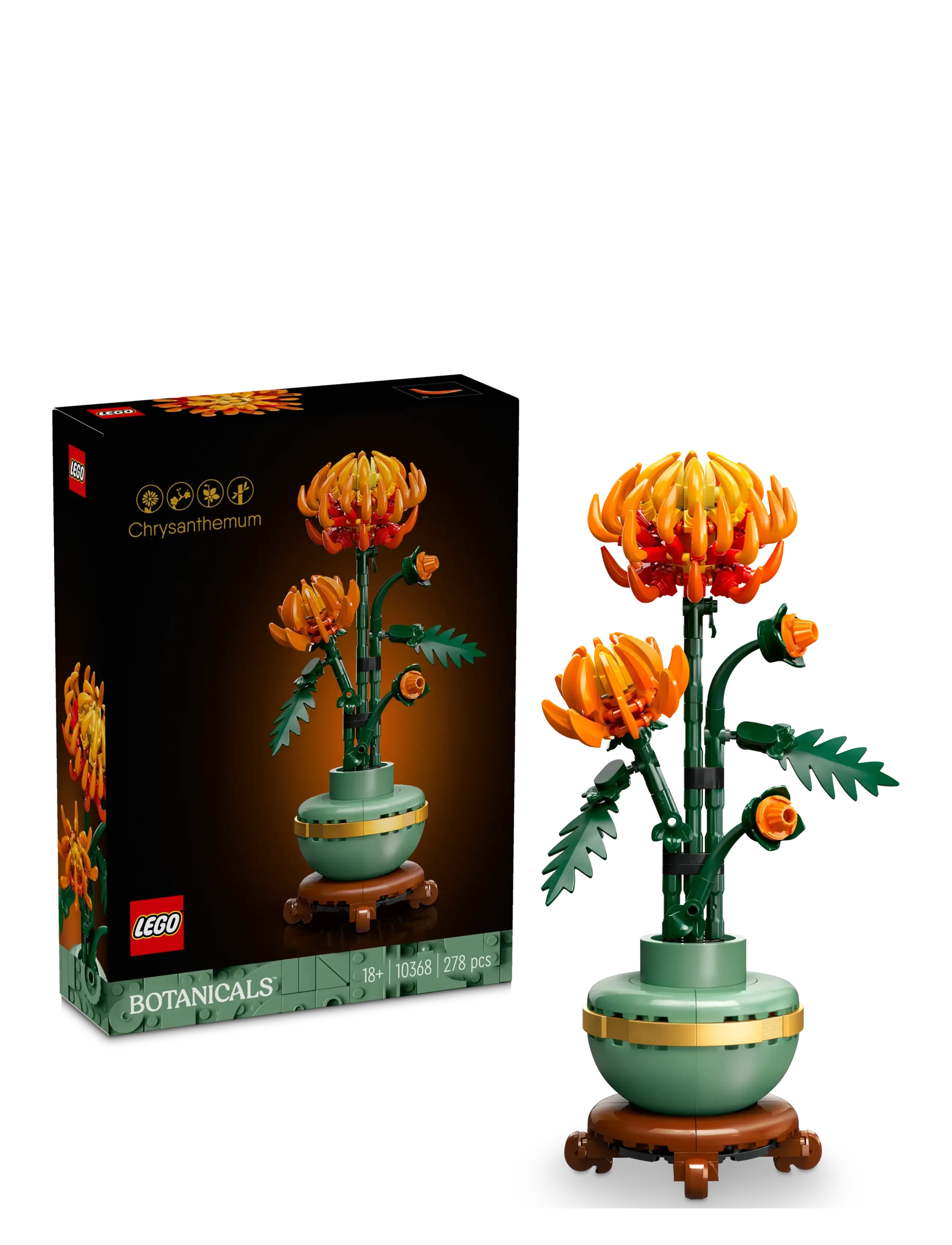LEGO Krysantemum 10368, One Size, Lego Spielzeug, Mehrfarbig/gemustert - Lego Botanical Collection, Homeware