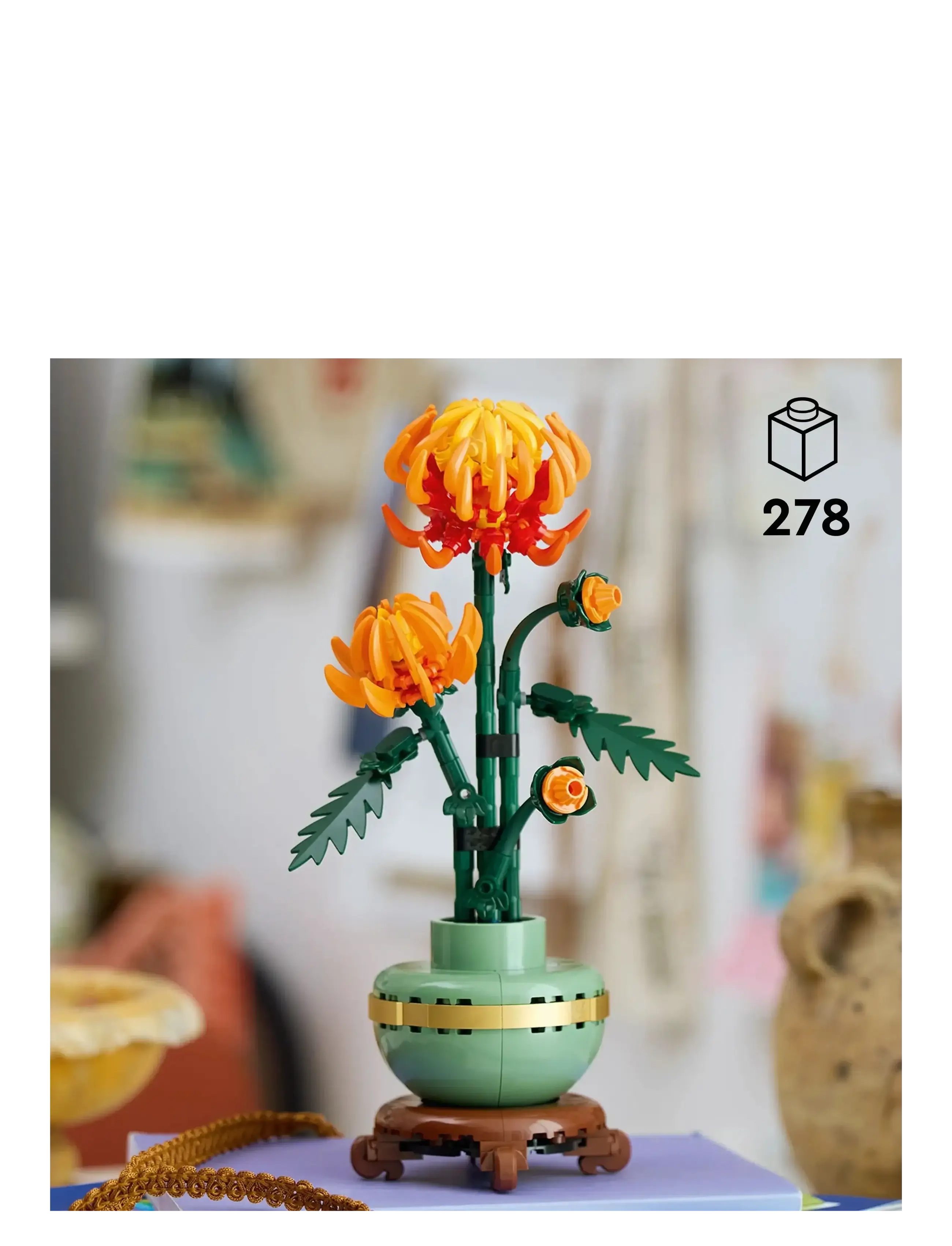 LEGO - Botanicals Chrysanthemum Flower Decor Building Set 10368 - lego adults welcome - multi - 1