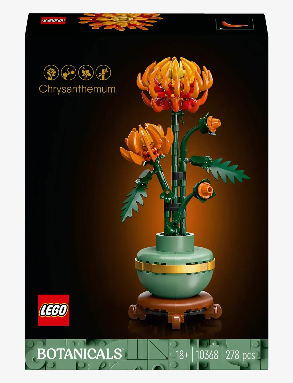 LEGO - Botanicals Chrysanthemum Flower Decor Building Set 10368 - lego adults welcome - multi - 5