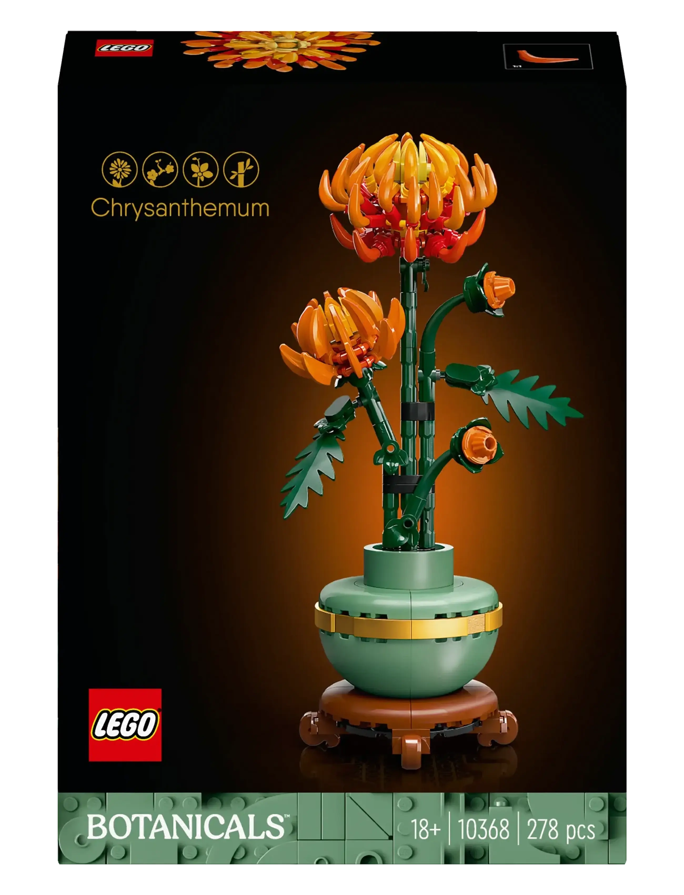LEGO - Botanicals Chrysanthemum Flower Decor Building Set 10368 - lego adults welcome - multi - 5