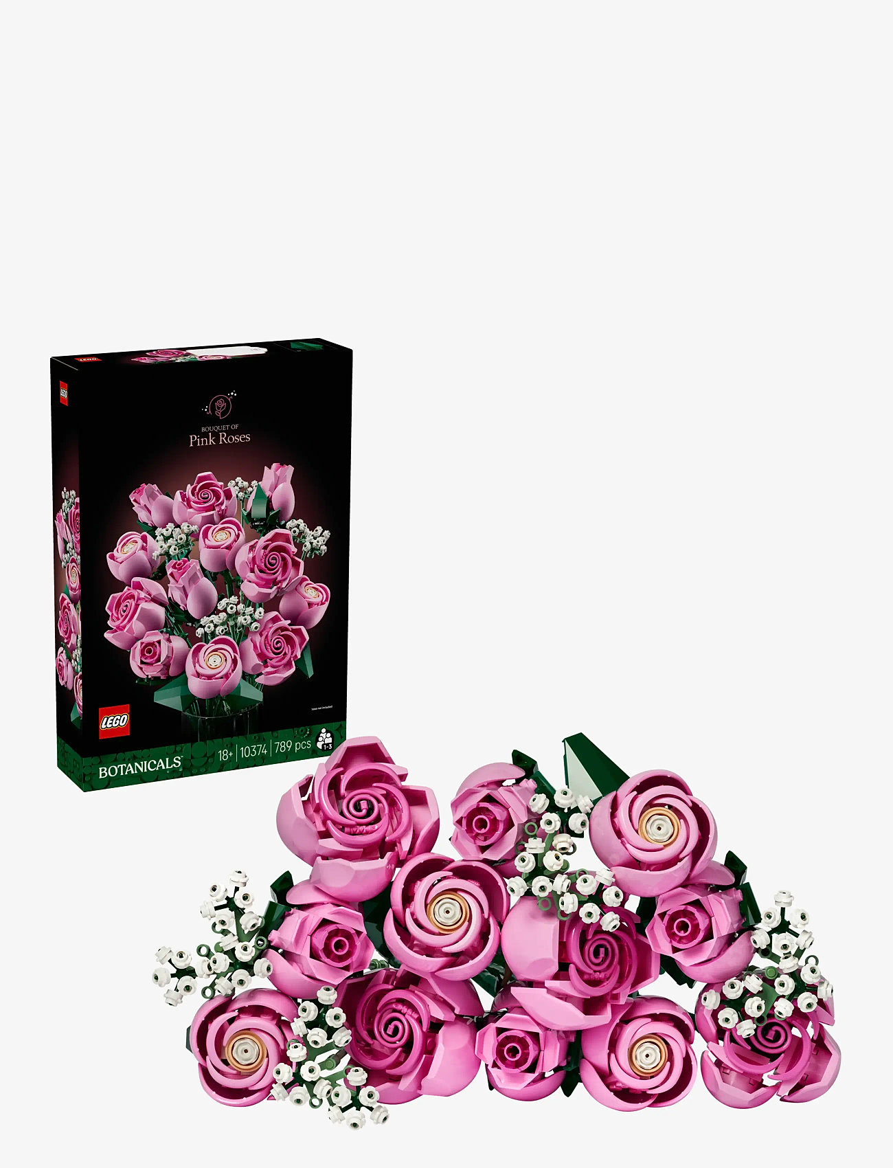 LEGO - Bukett med rosa rosor 10374 - lego  botanical collection - multi - 0