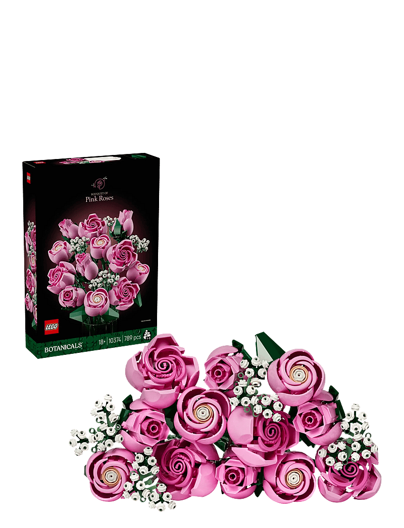 LEGO - Botanicals Bouquet of Pink Roses, Decorative Flowers 10374 - lego botanical collection - multi - 0