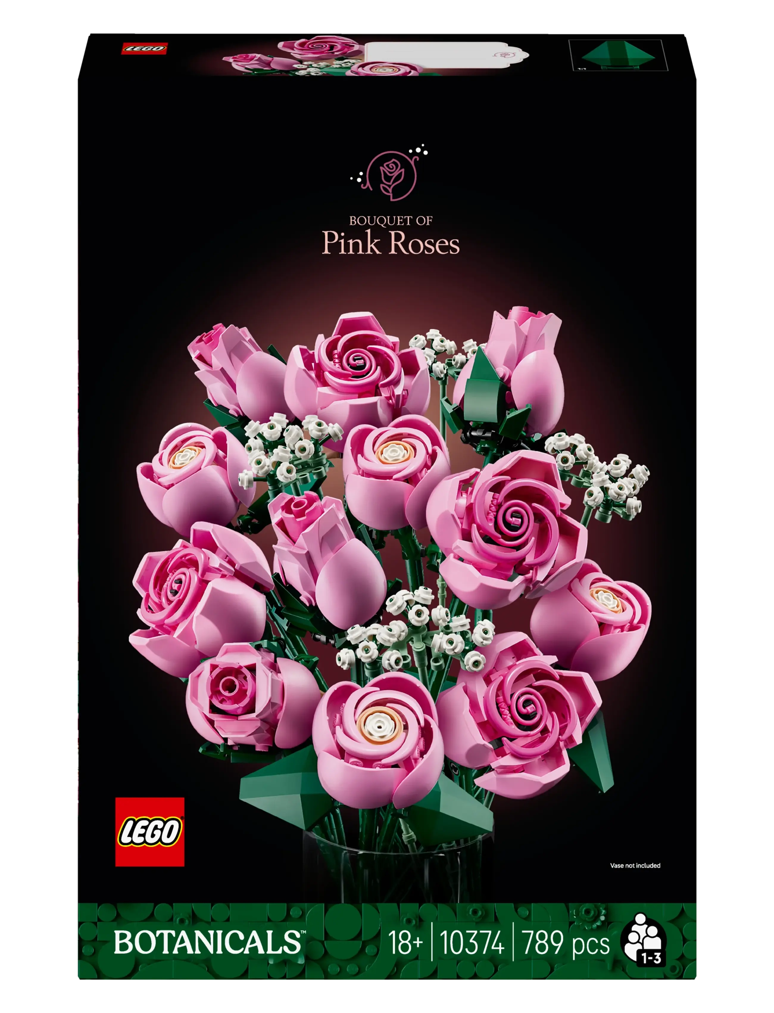 LEGO - Botanicals Bouquet of Pink Roses, Decorative Flowers 10374 - lego botanical collection - multi - 4