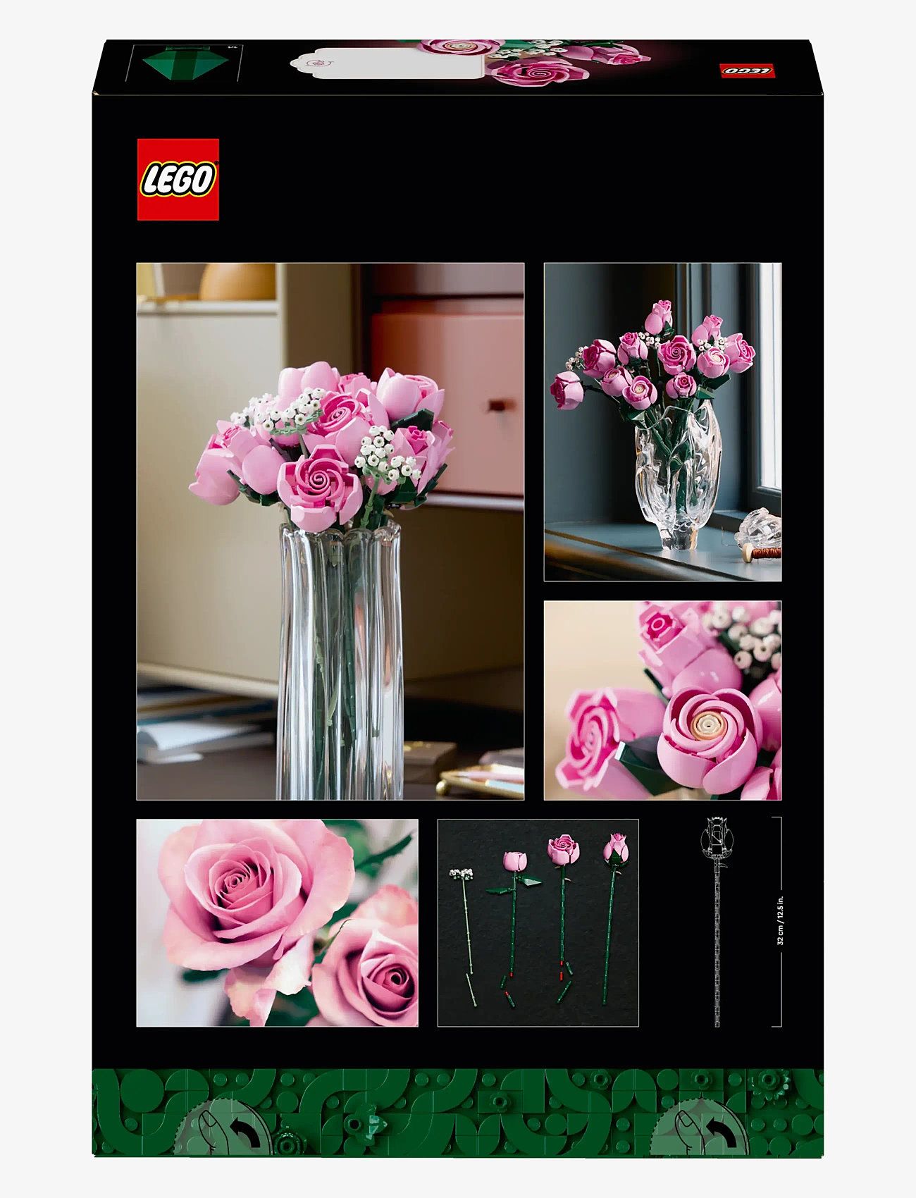 LEGO - Bukett med rosa rosor 10374 - lego  botanical collection - multi - 5