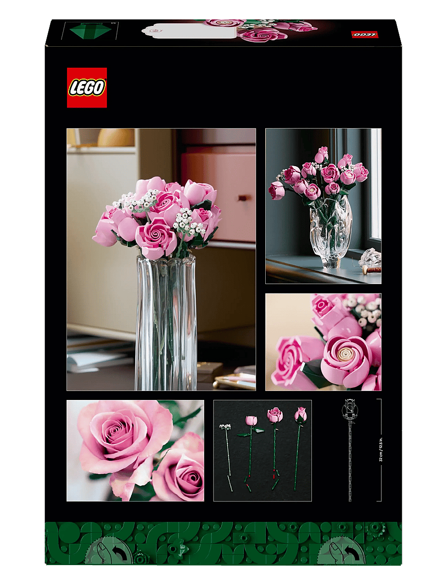 LEGO - Botanicals Bouquet of Pink Roses, Decorative Flowers 10374 - lego botanical collection - multi - 5