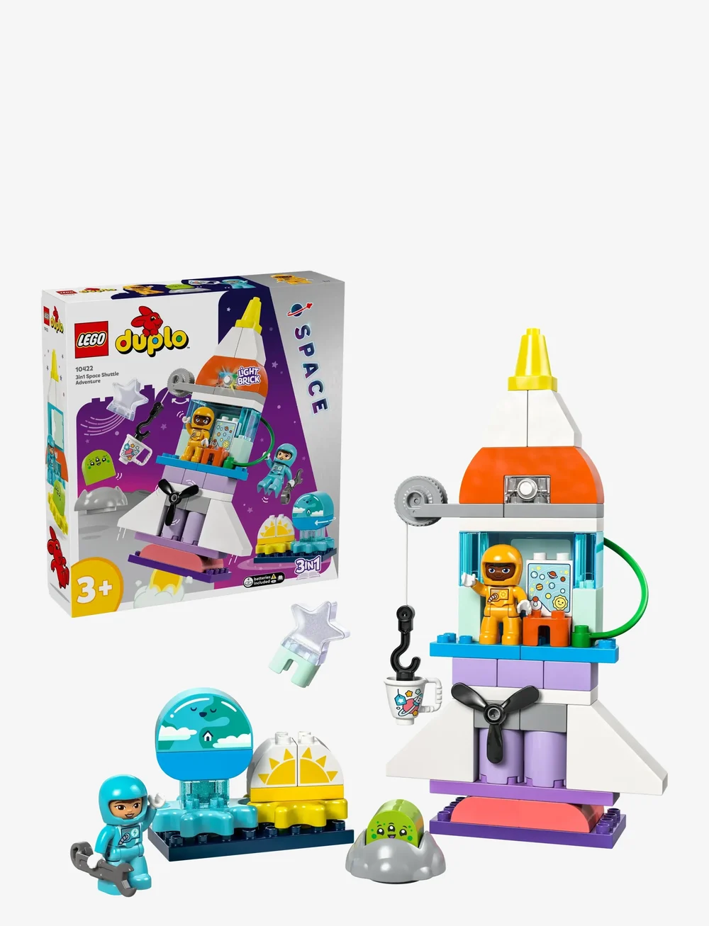 LEGO - 3in1 Space Shuttle Adventure Toy 10422 - lego duplo - multi - 0