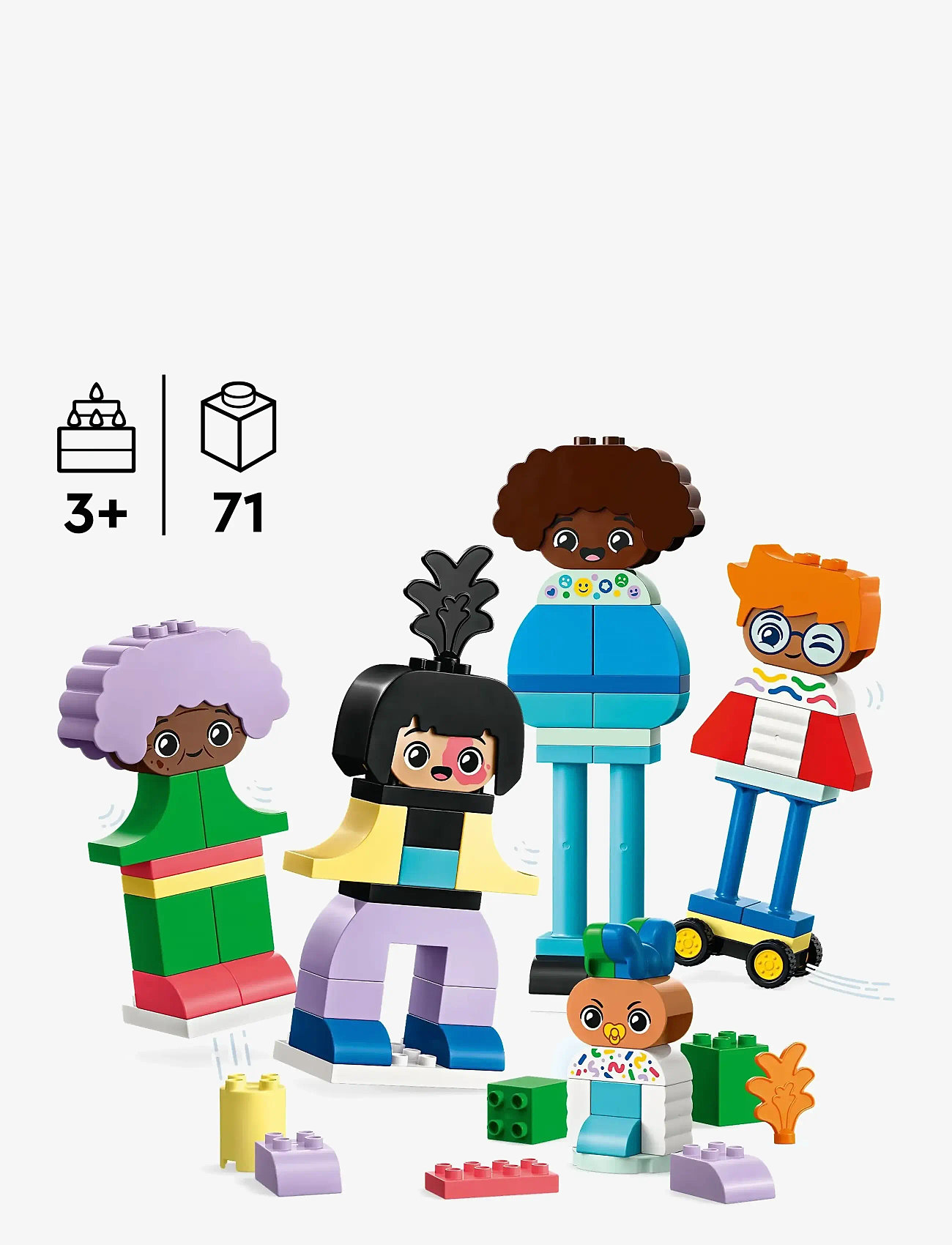 LEGO - Town Buildable People with Big Emotions 10423 - lego duplo - multi - 1