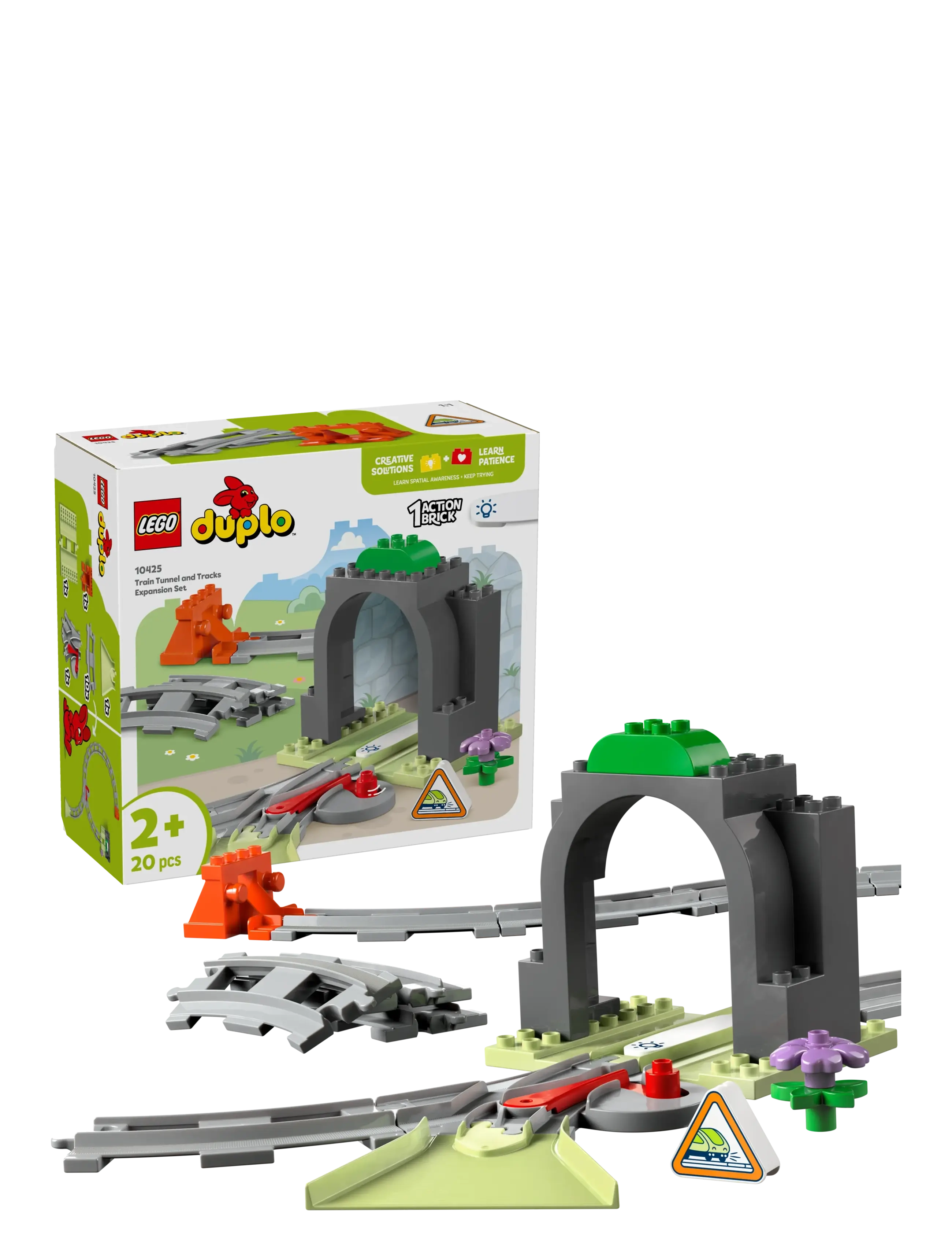 LEGO Togtunnel Og Spor – Udvidelsessæt 10425, One Size, Multi/patterned, Lego Legetøj > Lego duplo, Børn