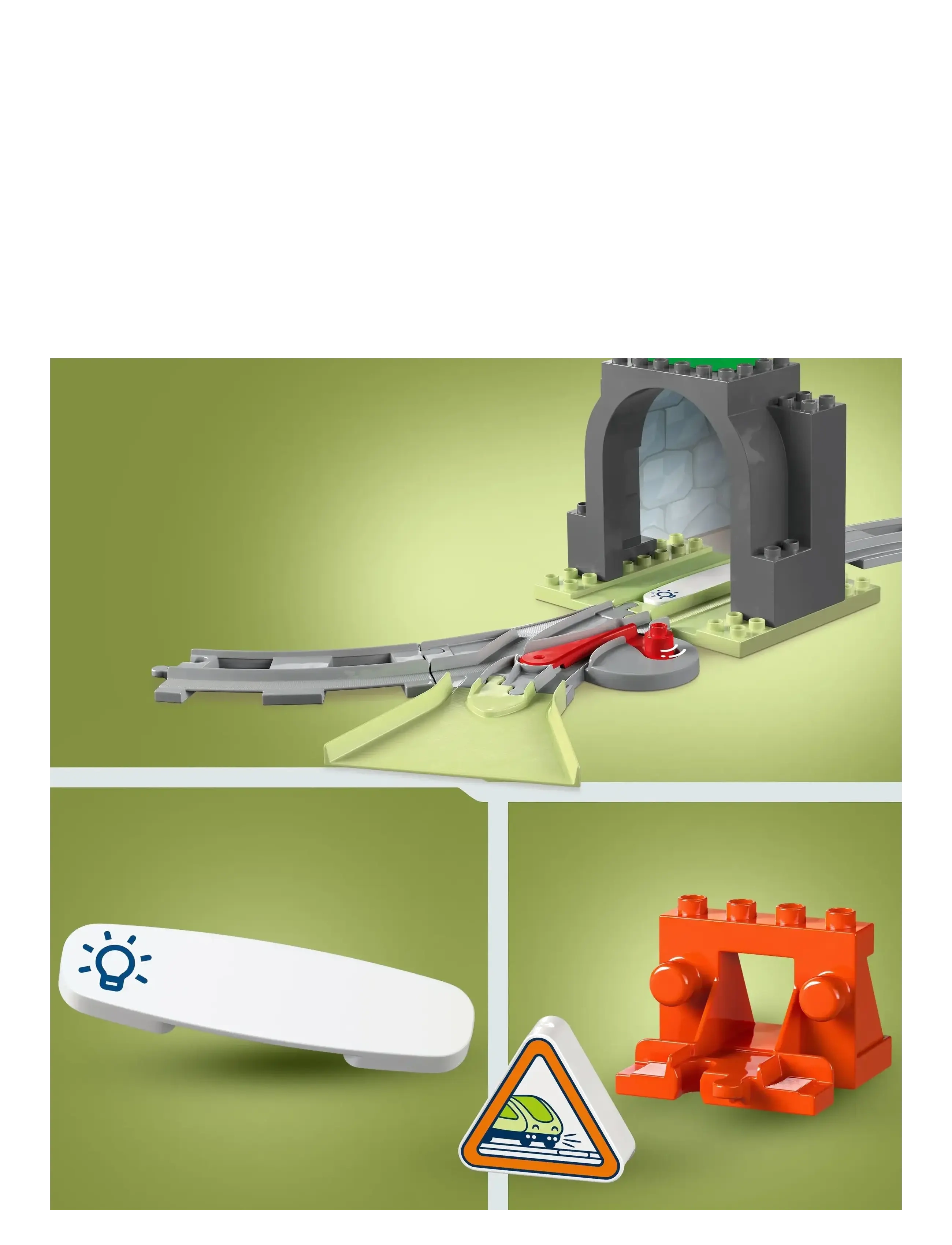 LEGO - Town Train Tunnel and Tracks Expansion Set 10425 - lego duplo - multi - 3