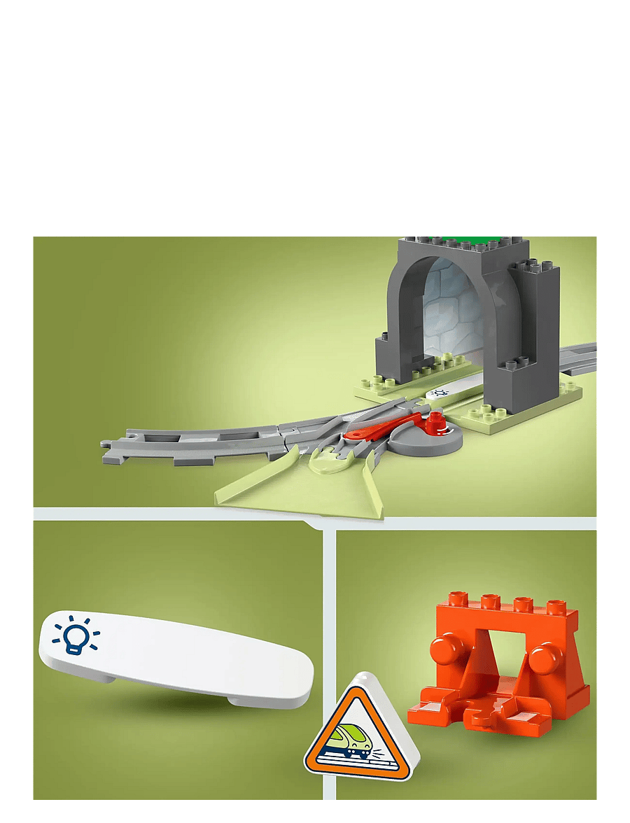 LEGO - Town Train Tunnel and Tracks Expansion Set 10425 - lego duplo - multi - 3