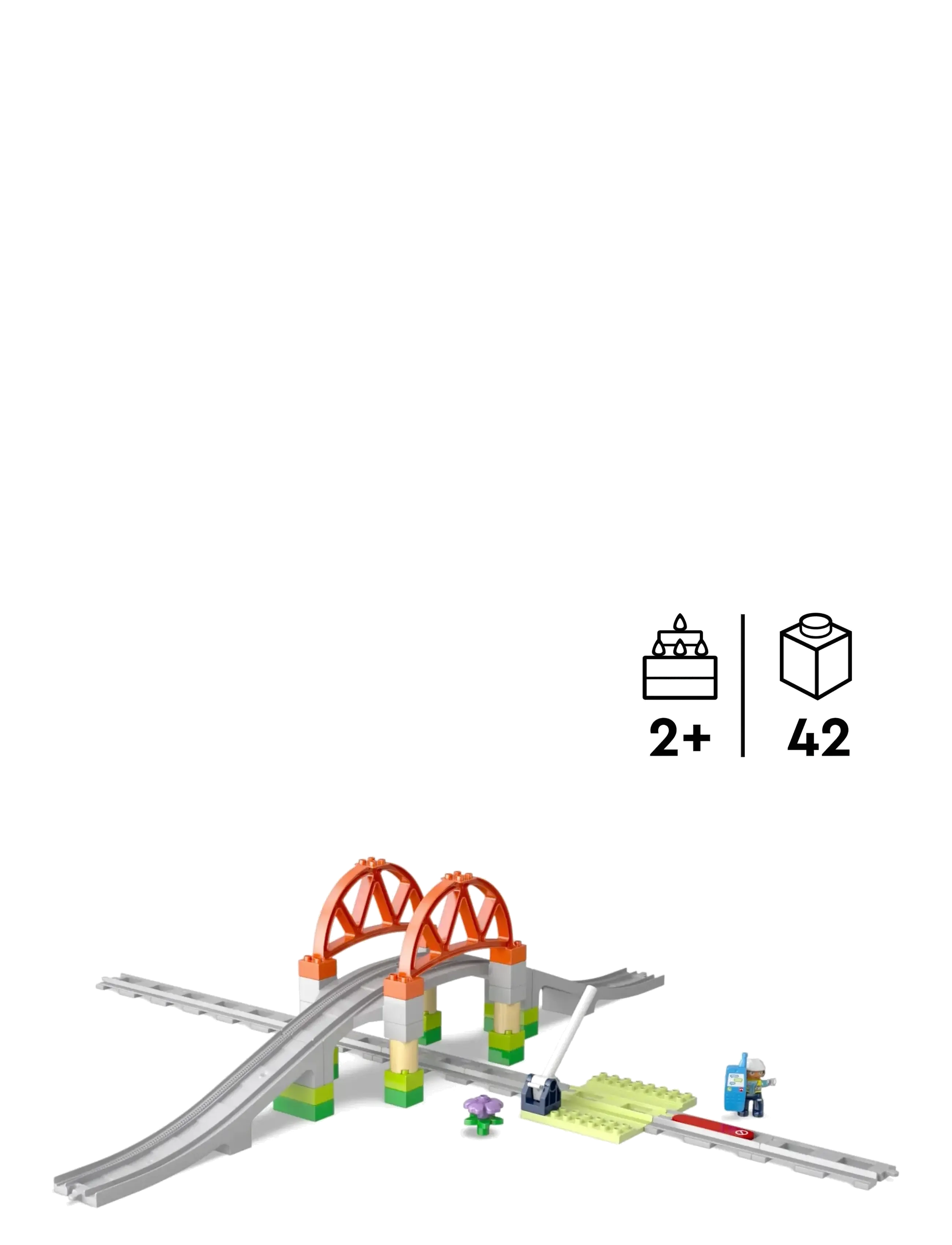 LEGO - Town Train Bridge and Tracks Expansion Set 10426 - lego® duplo® - multi - 1