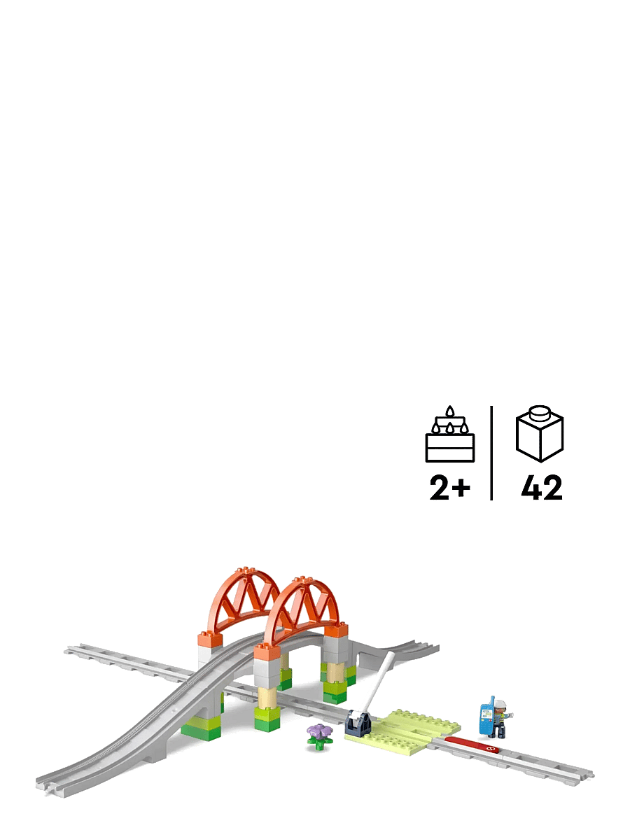 LEGO - Town Train Bridge and Tracks Expansion Set 10426 - lego duplo - multi - 1