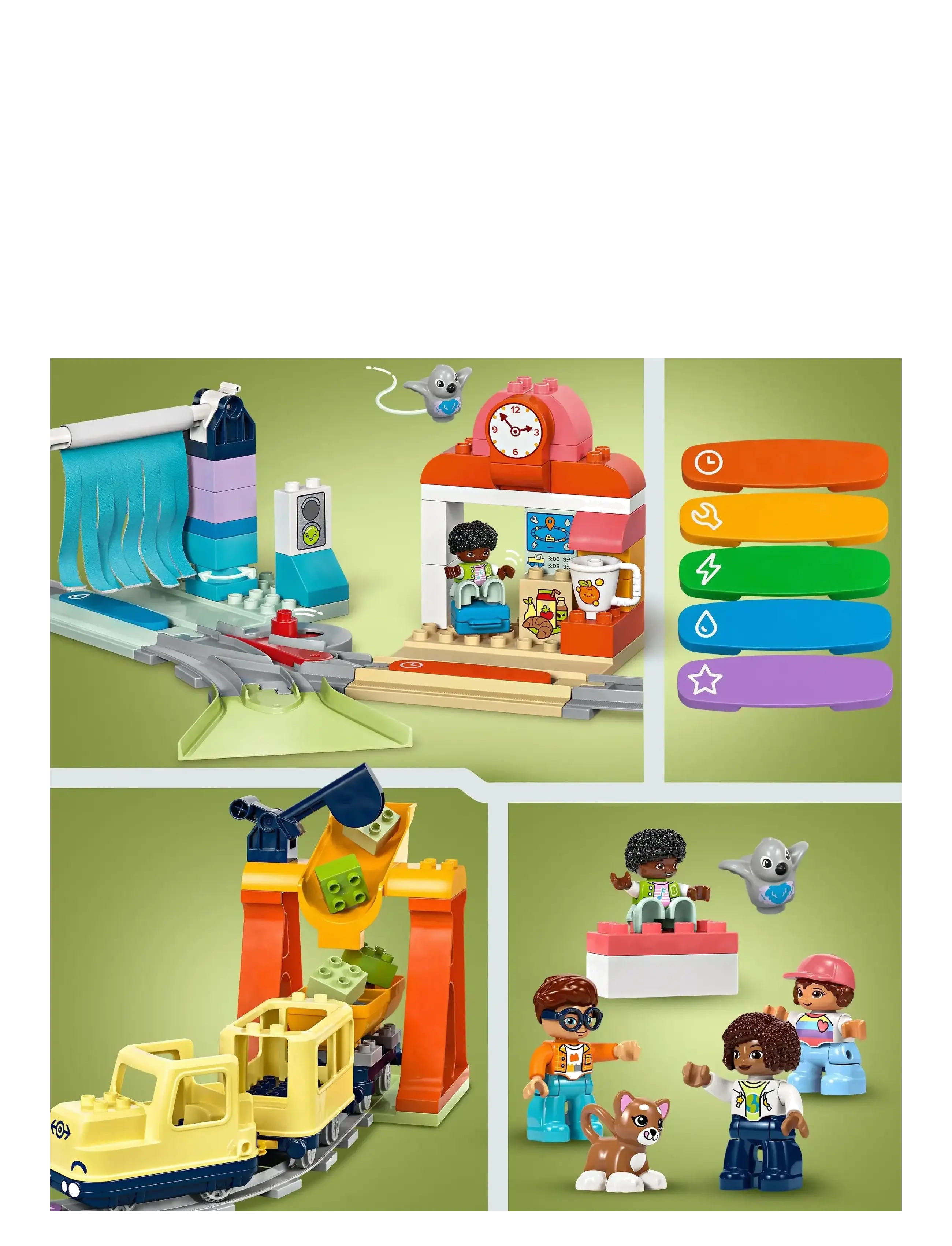 LEGO - Stort interaktivt pendeltåg 10428 - lego® duplo® - multi - 5