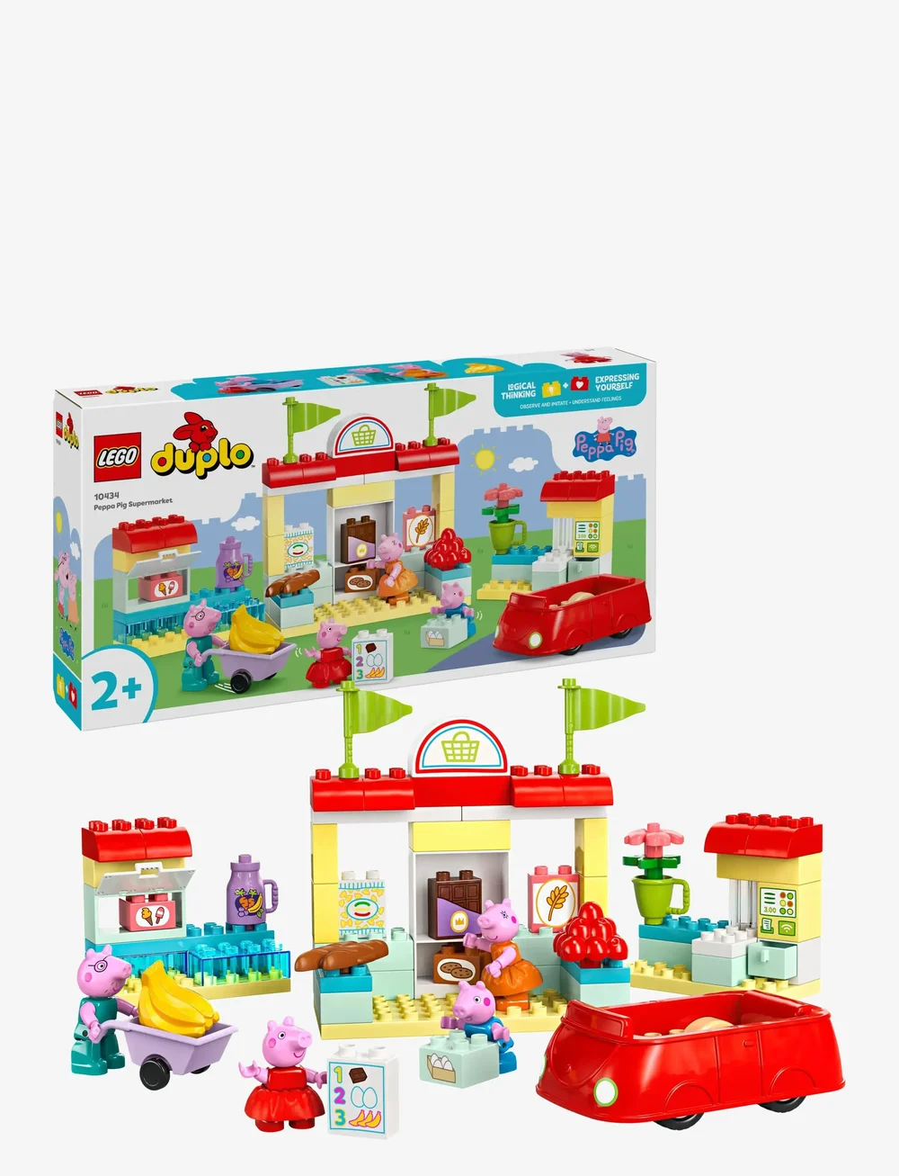 LEGO - Peppa Pig Supermarket Toy 10434 - lego põrsas peppa - multi - 0