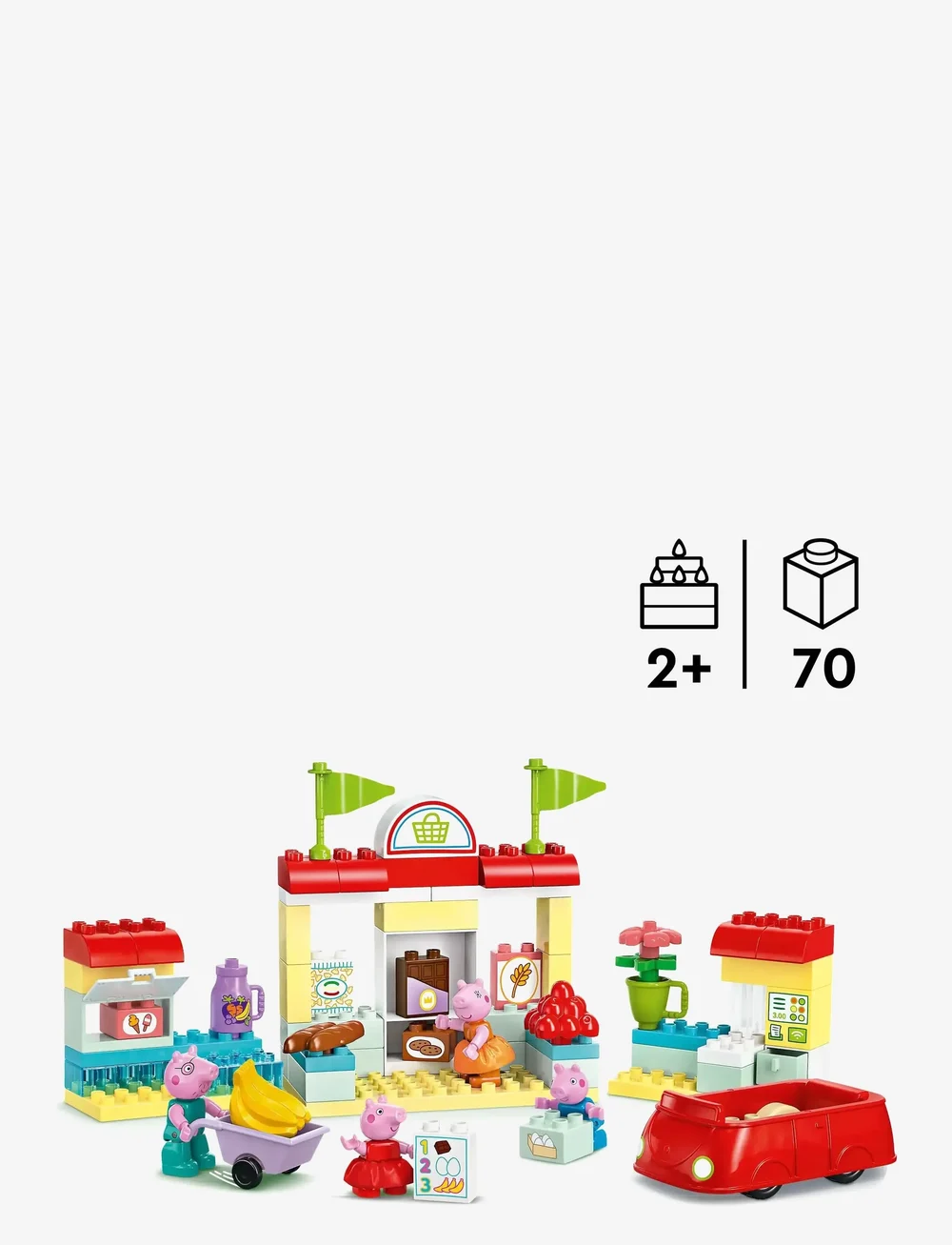 LEGO - Peppa Pig Supermarket Toy 10434 - lego põrsas peppa - multi - 1