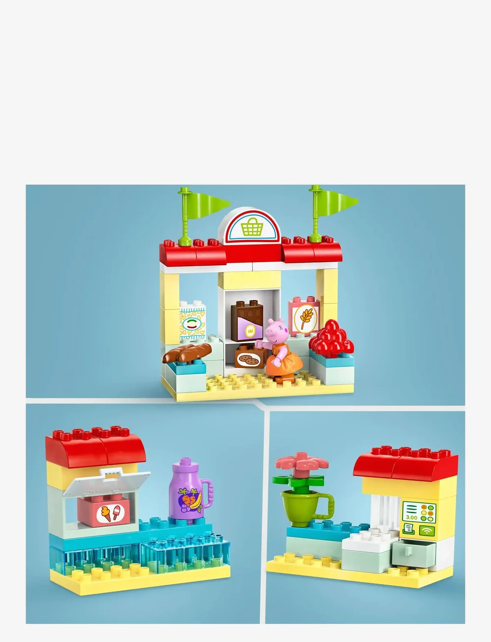 LEGO - Peppa Pig Supermarket Toy 10434 - lego põrsas peppa - multi - 2
