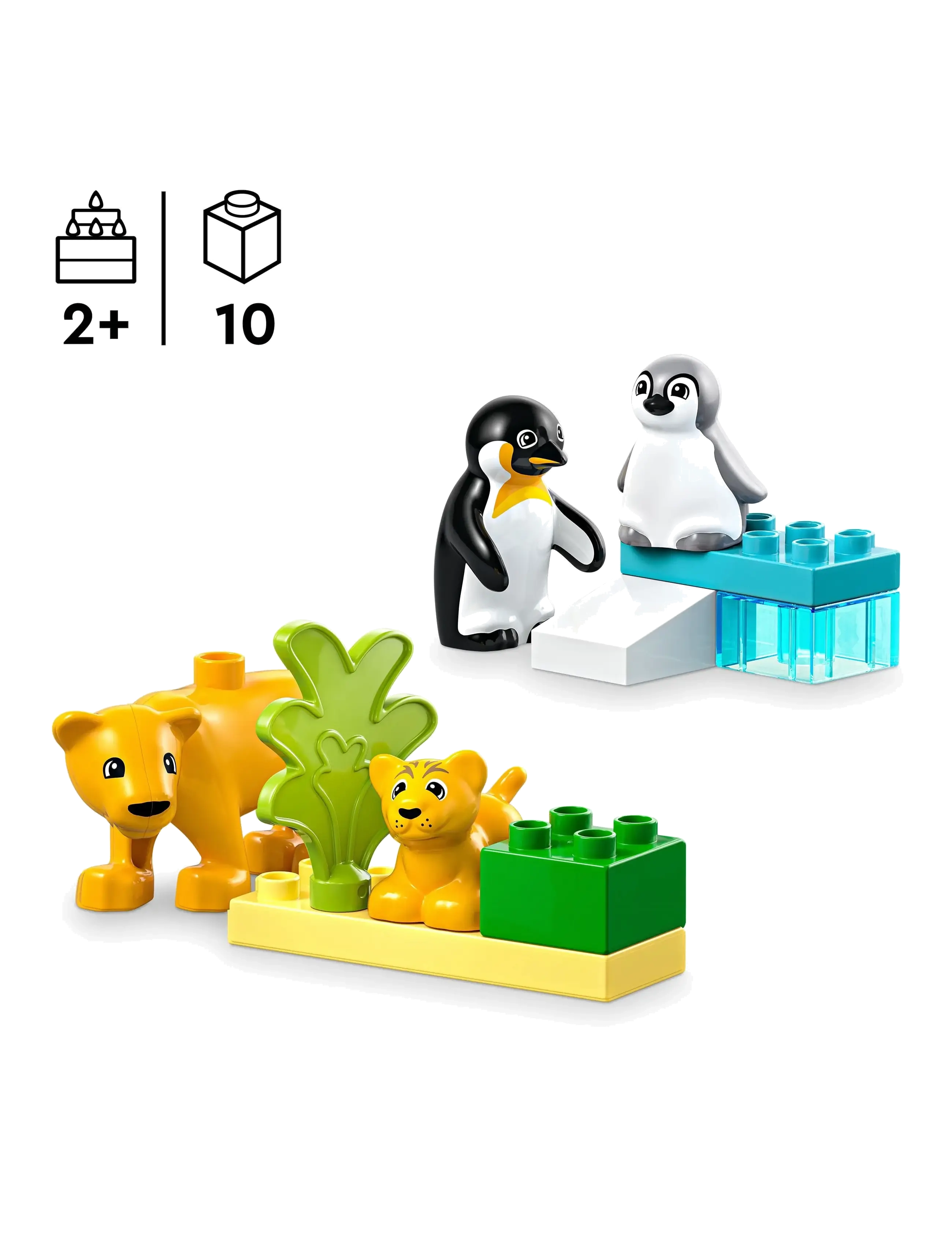 LEGO - Town Wild Animal Families: Penguins & Lions Imagination Toy 10442 - lego duplo - multi - 1