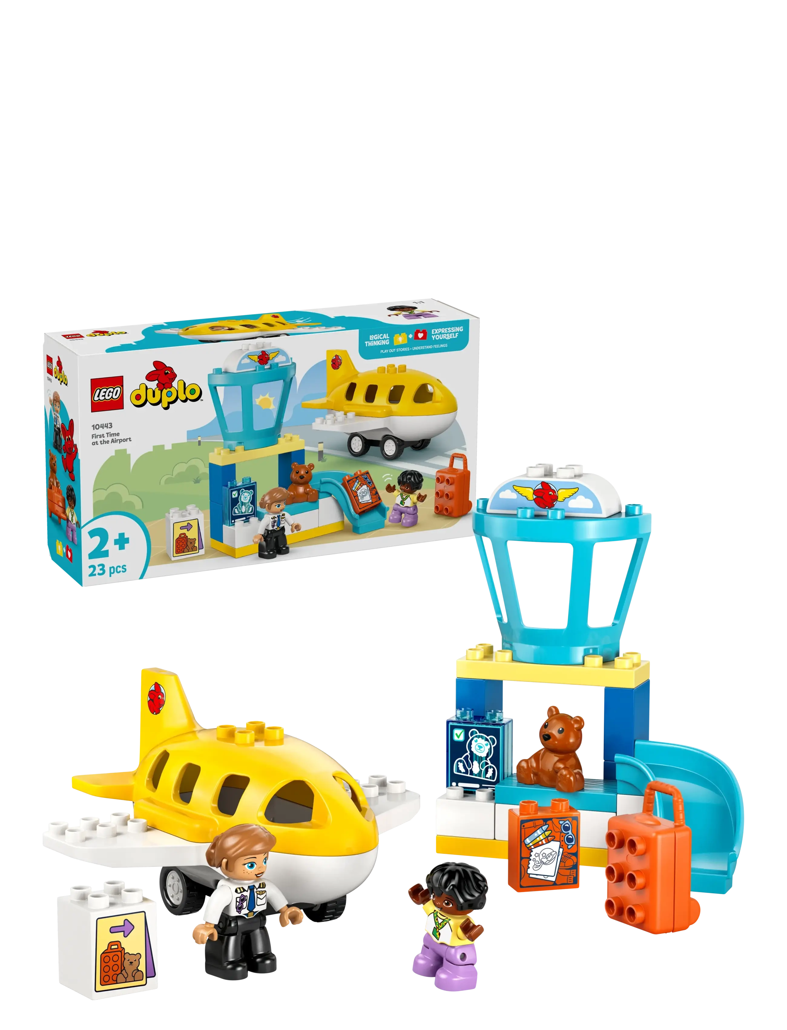 LEGO Første Gang I Lufthavnen 10443, Børn, Lego duplo, Multi/mønstret, Str: ONE SIZE
