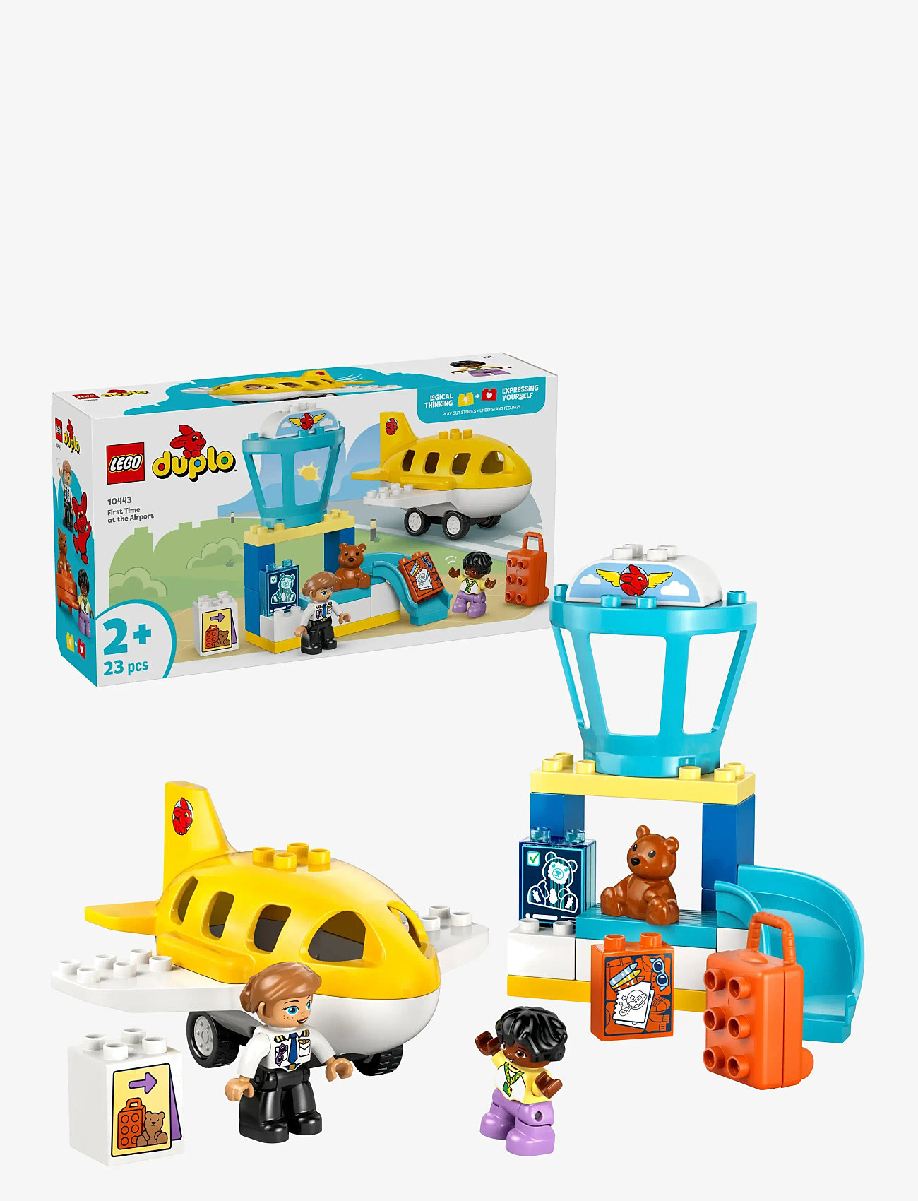 LEGO - Town First Time at the Airport Building Toy for Pretend Play 10443 - lego duplo - multi - 0