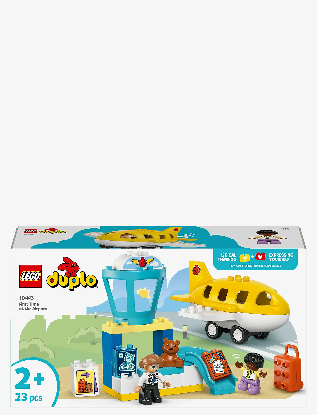 LEGO - Town First Time at the Airport Building Toy for Pretend Play 10443 - lego duplo - multi - 5