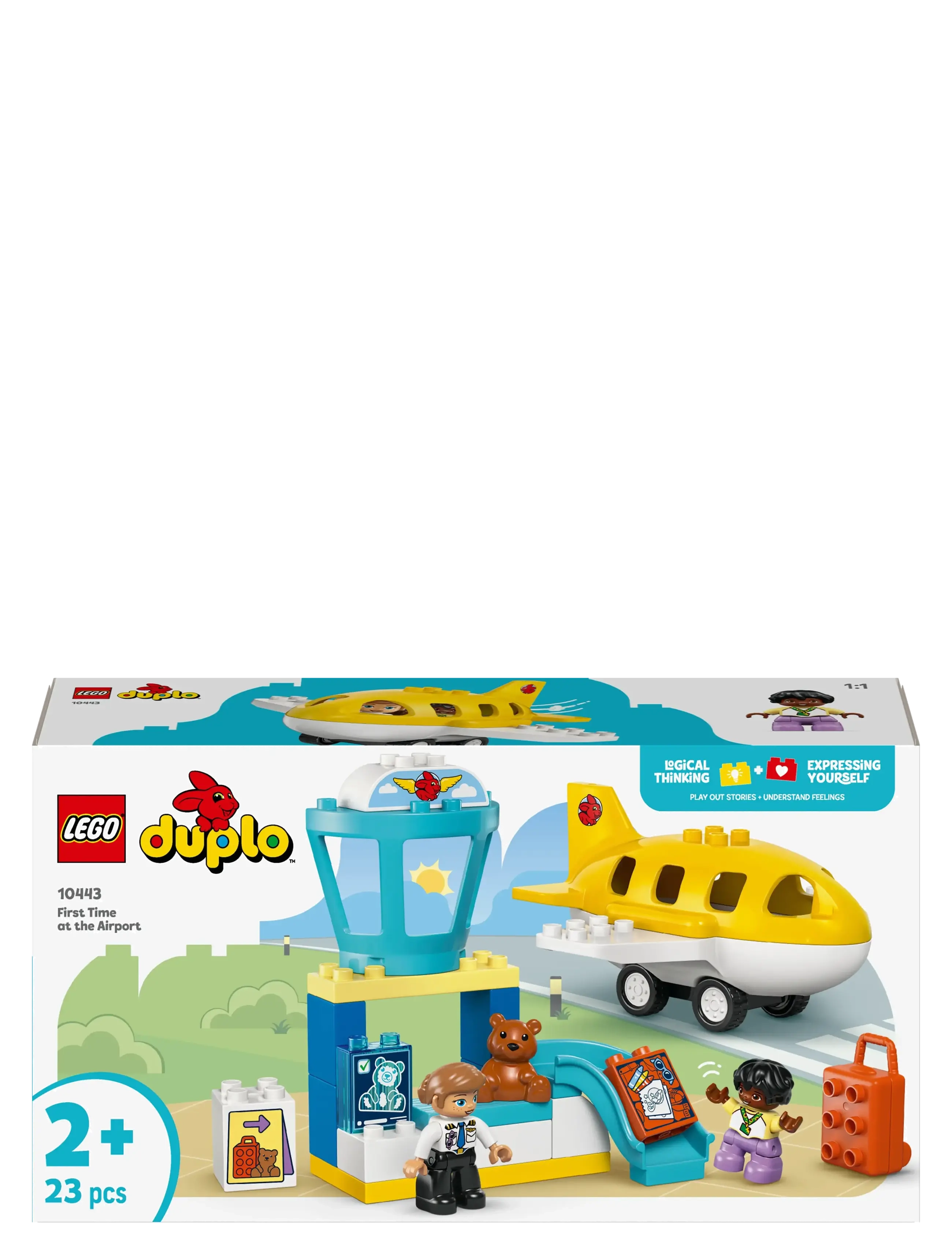 LEGO - Town First Time at the Airport Building Toy for Pretend Play 10443 - lego duplo - multi - 5