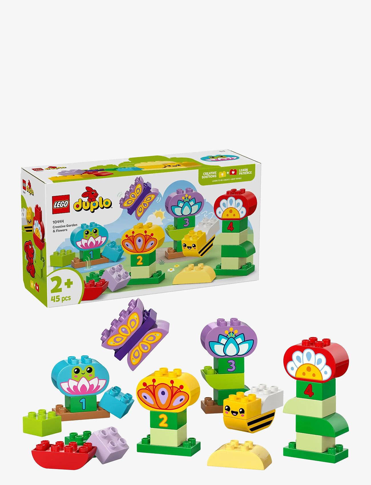 LEGO - Town Creative Garden & Flowers Colour-Sorting Stacking Toy 10444 - lego duplo - multi - 0