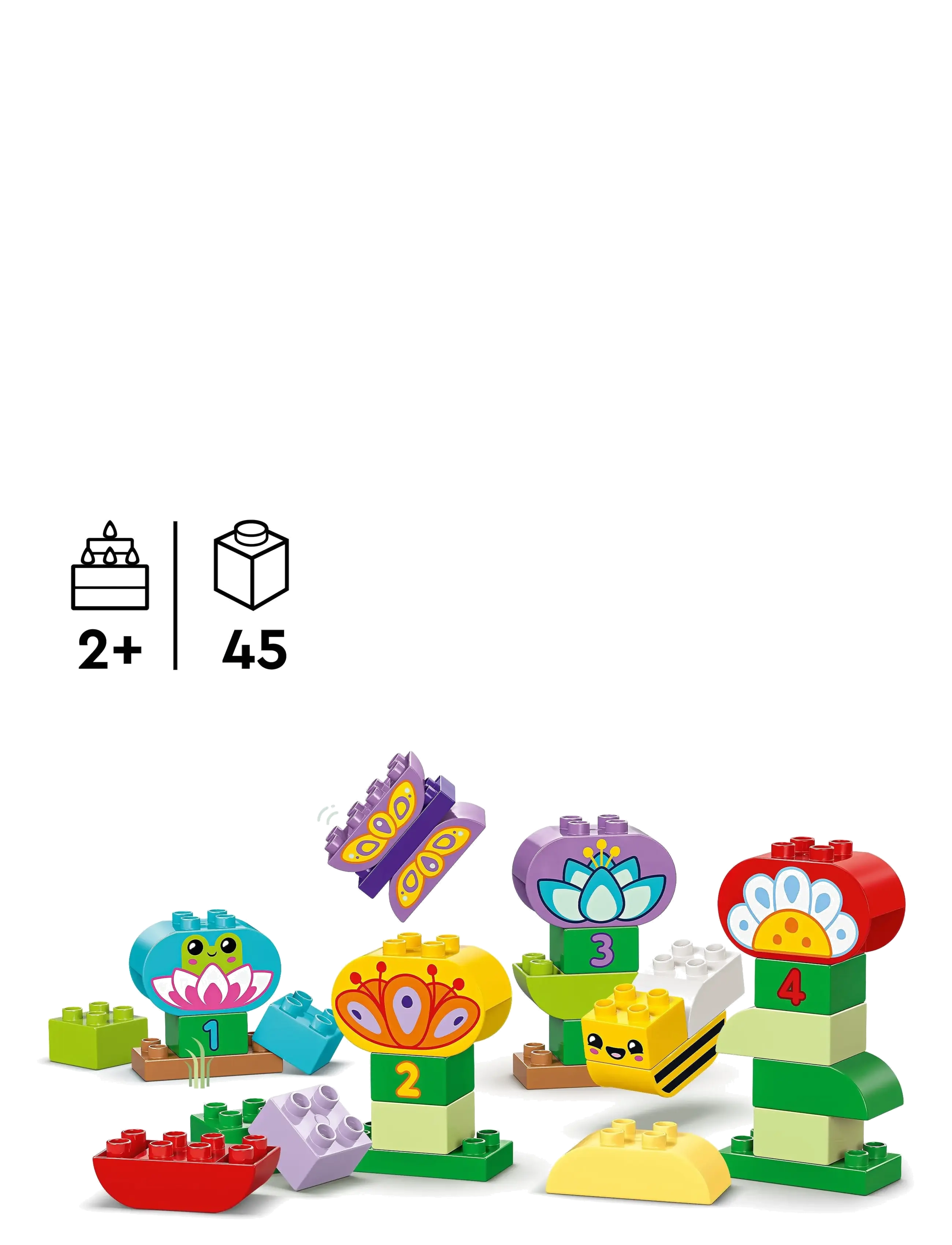 LEGO - Town Creative Garden & Flowers Colour-Sorting Stacking Toy 10444 - lego® duplo® - multi - 1