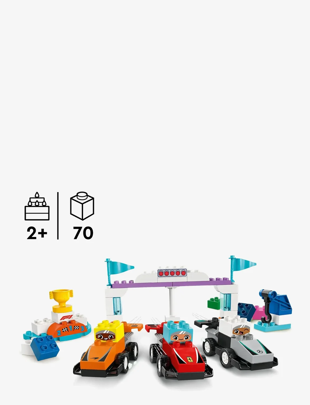 LEGO - Town Team Race Cars & Drivers Building Toy for Family Fun 10445 - lego formula 1 - multi - 1