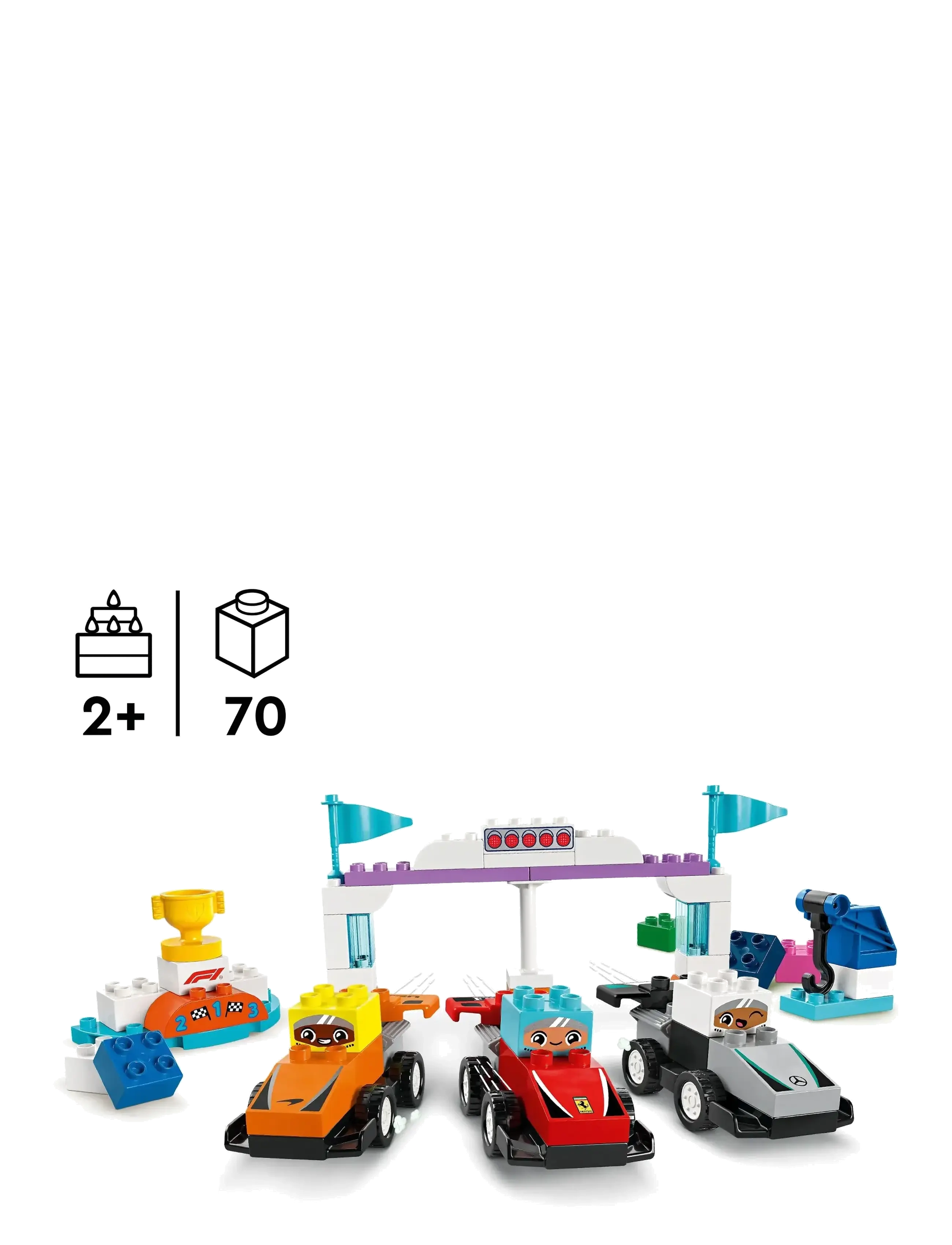 LEGO - Town Team Race Cars & Drivers Building Toy for Family Fun 10445 - lego® duplo® - multi - 1