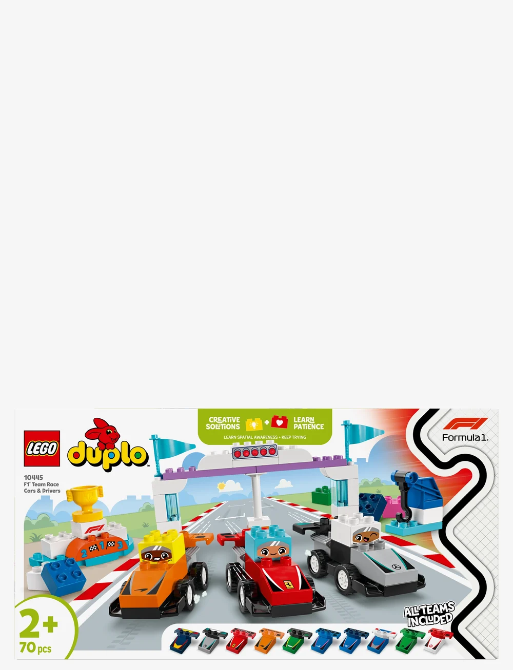 LEGO - Town Team Race Cars & Drivers Building Toy for Family Fun 10445 - lego formula 1 - multi - 2