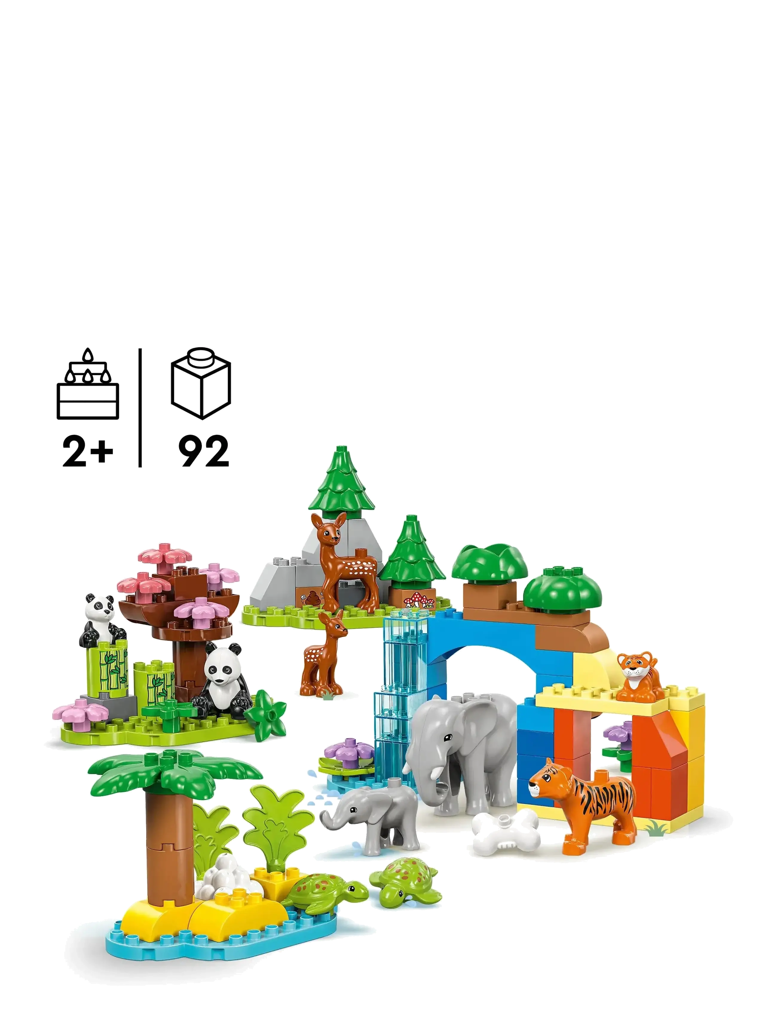 LEGO - 3-i-1 Villdyrfamilier 10446 - lego duplo - multi - 1